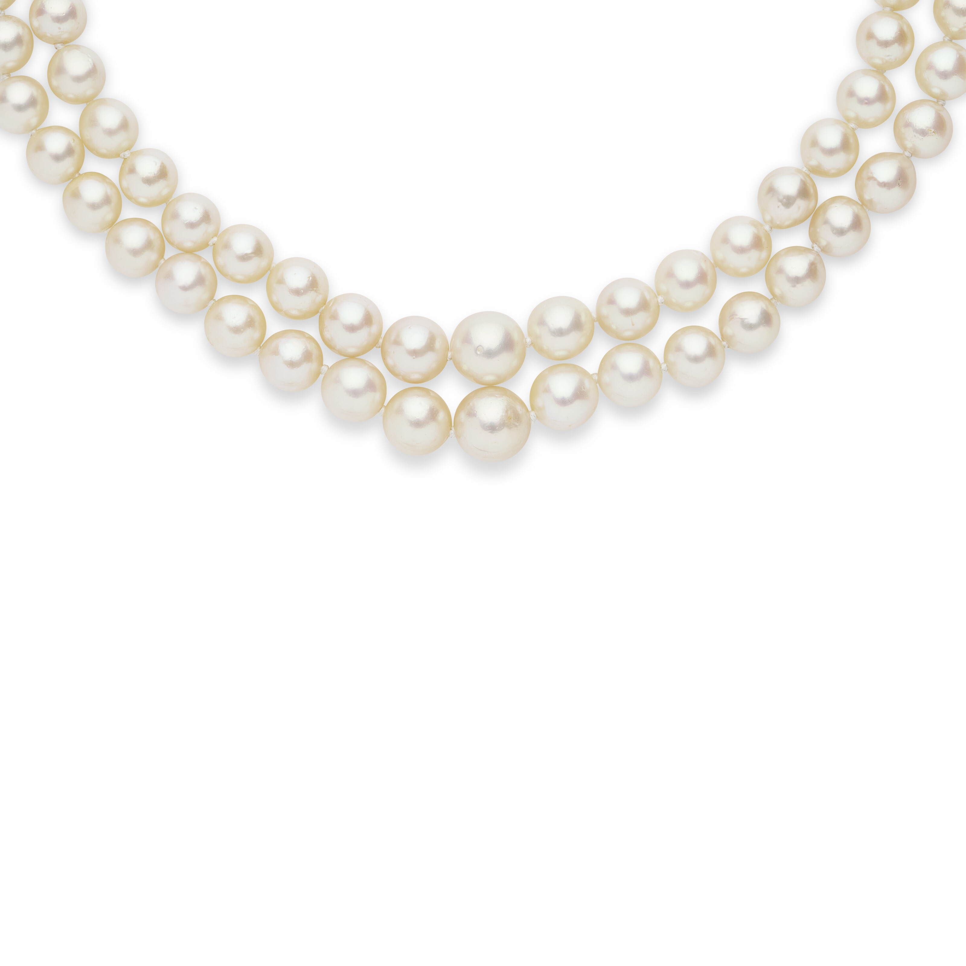MONTURE VAN CLEEF & ARPELS COLLIER PERLES DE CULTURE ET DIAMANTS image 3