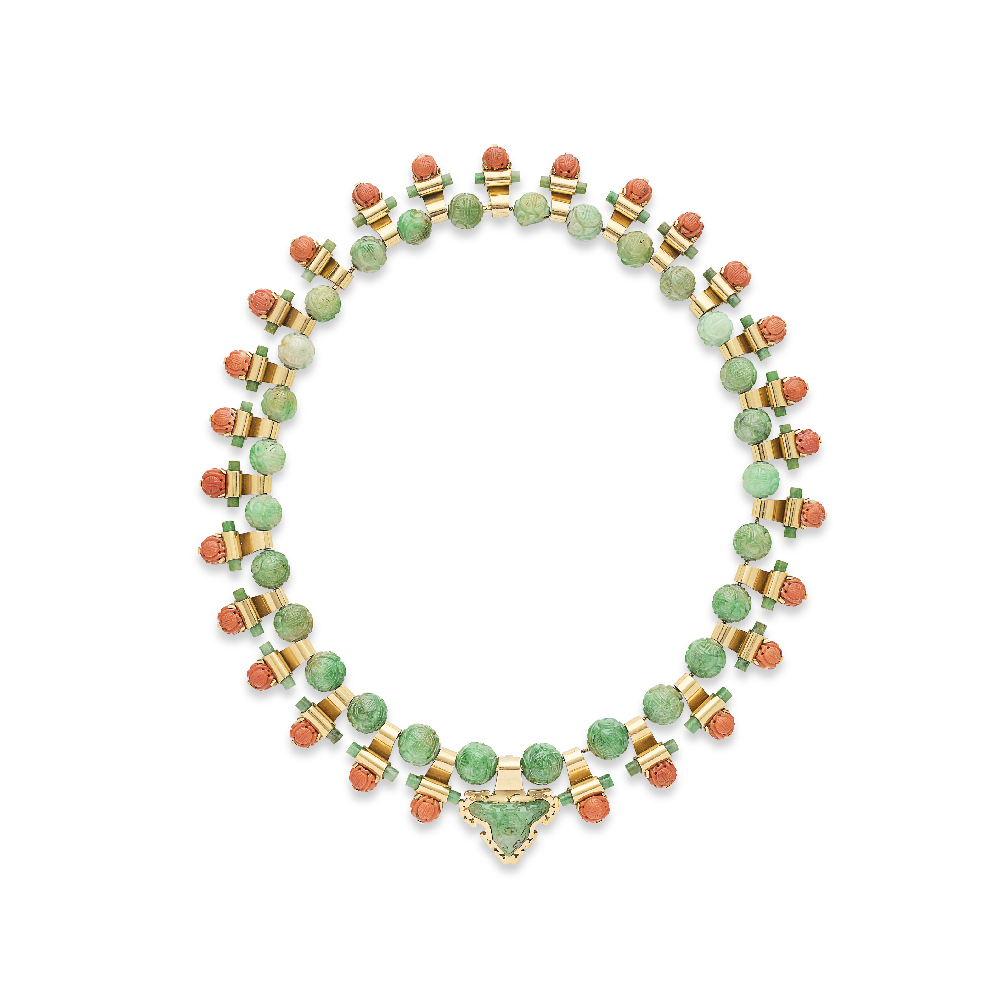 MELLERIO PARURE JADÉITE ET CORAIL image 2