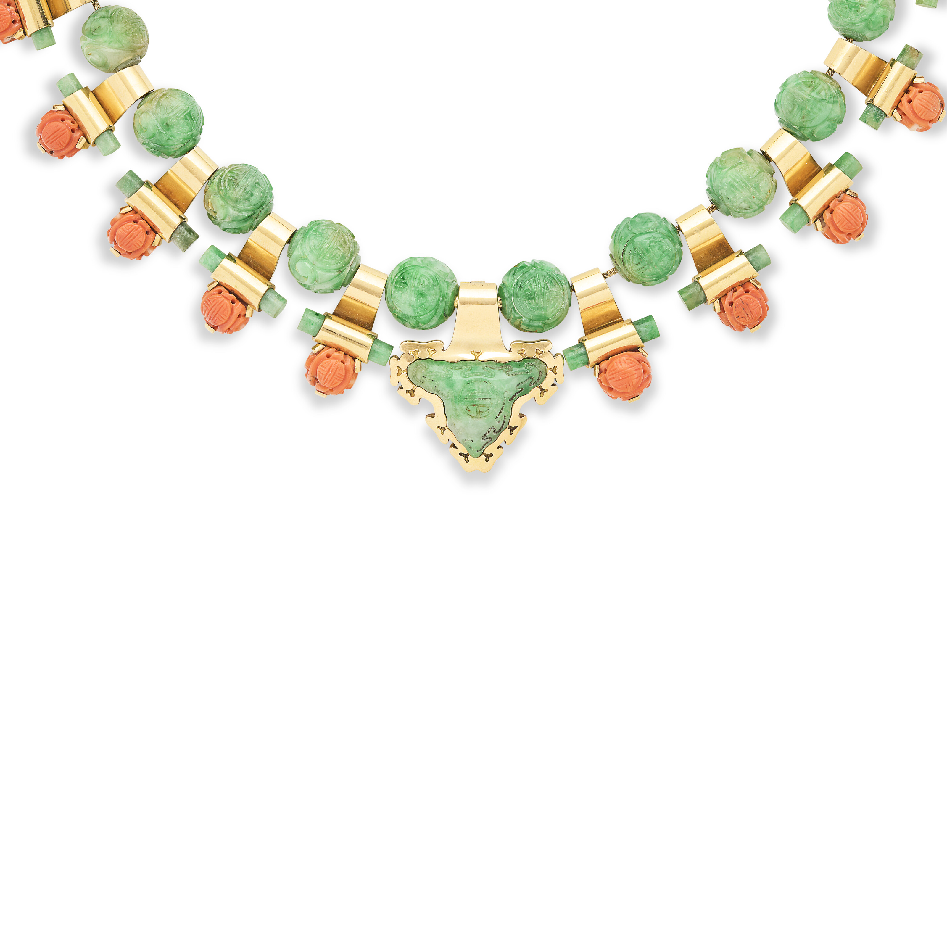 MELLERIO PARURE JADÉITE ET CORAIL image 3