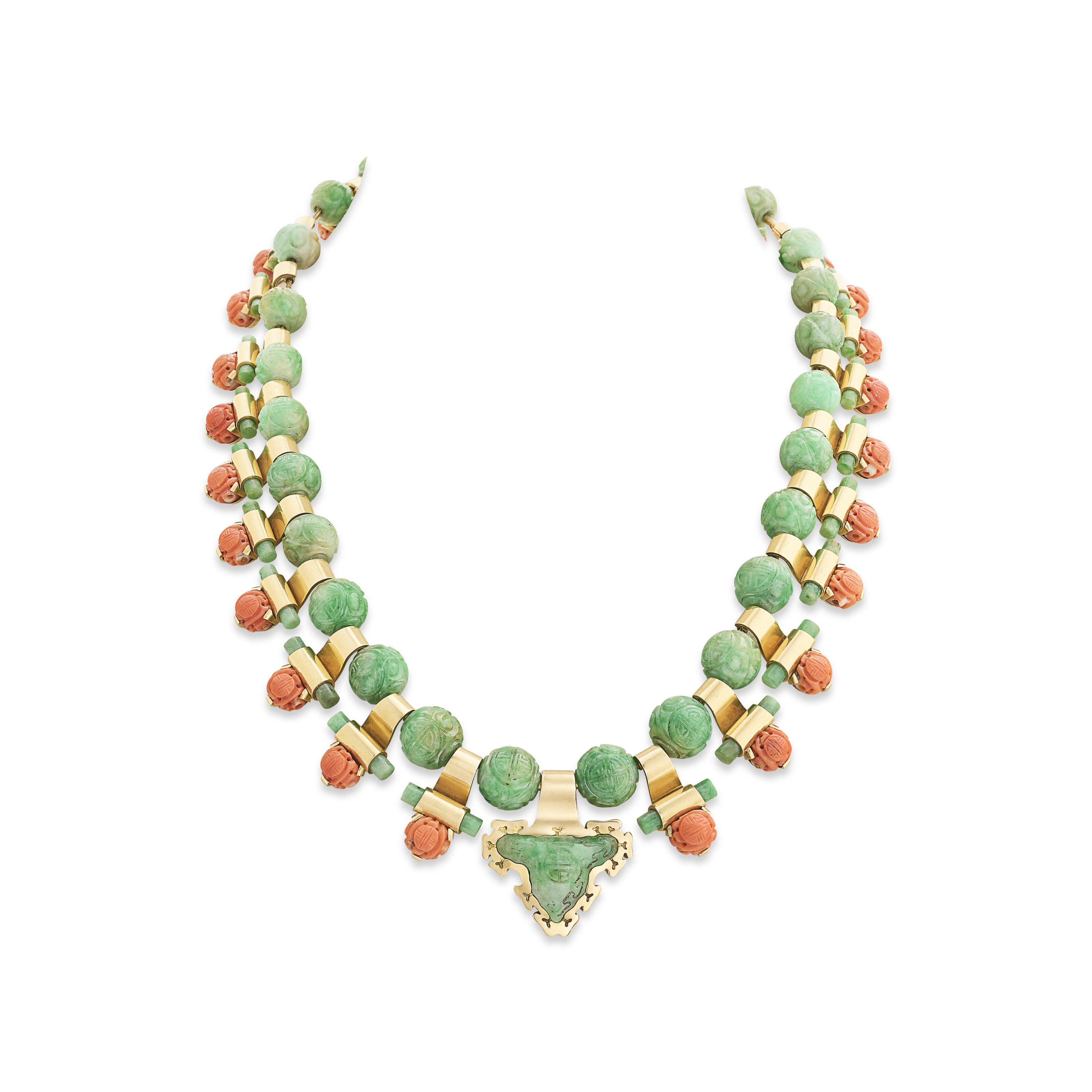 MELLERIO PARURE JADÉITE ET CORAIL image 5