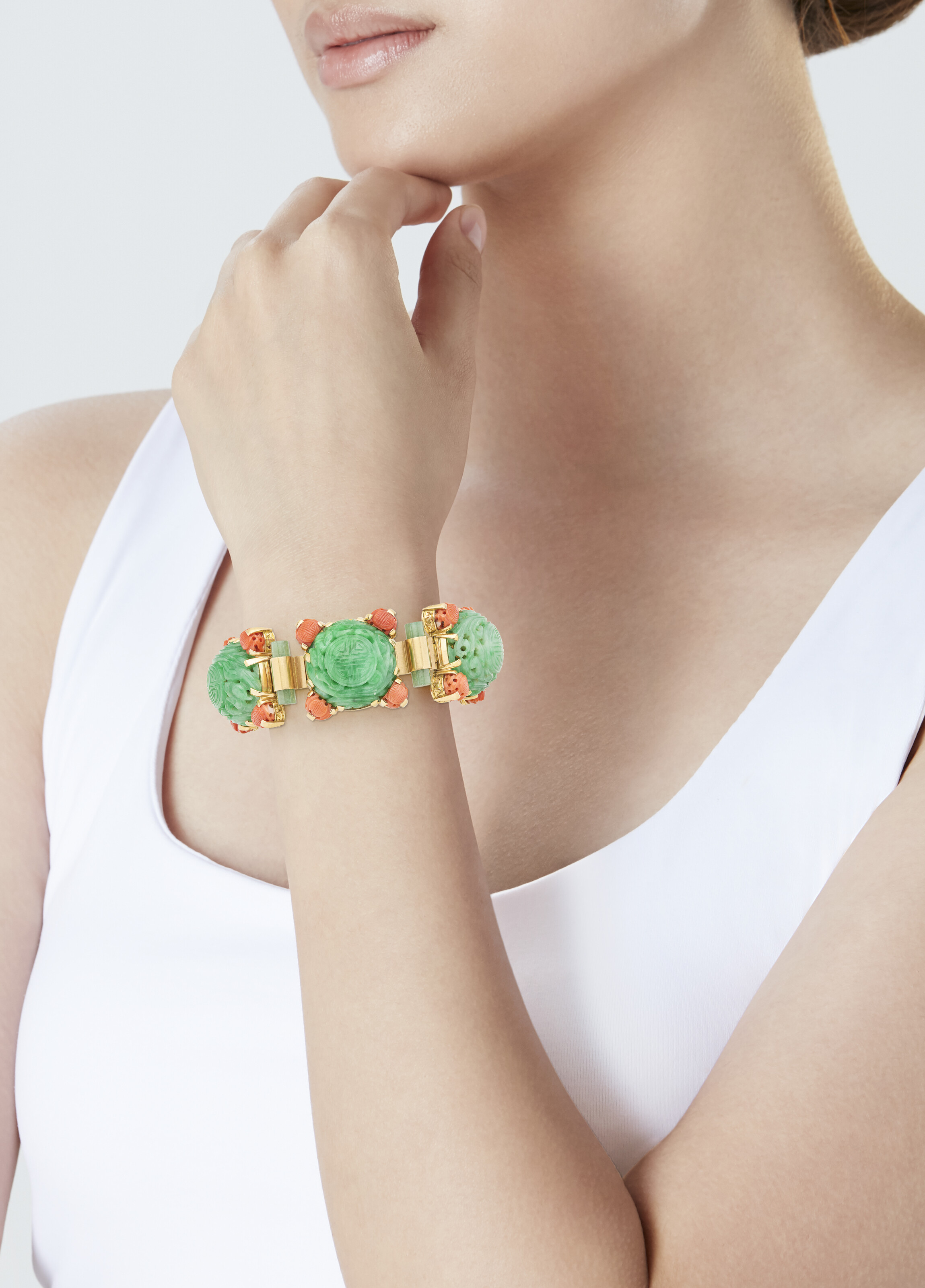 MELLERIO PARURE JADÉITE ET CORAIL image 16