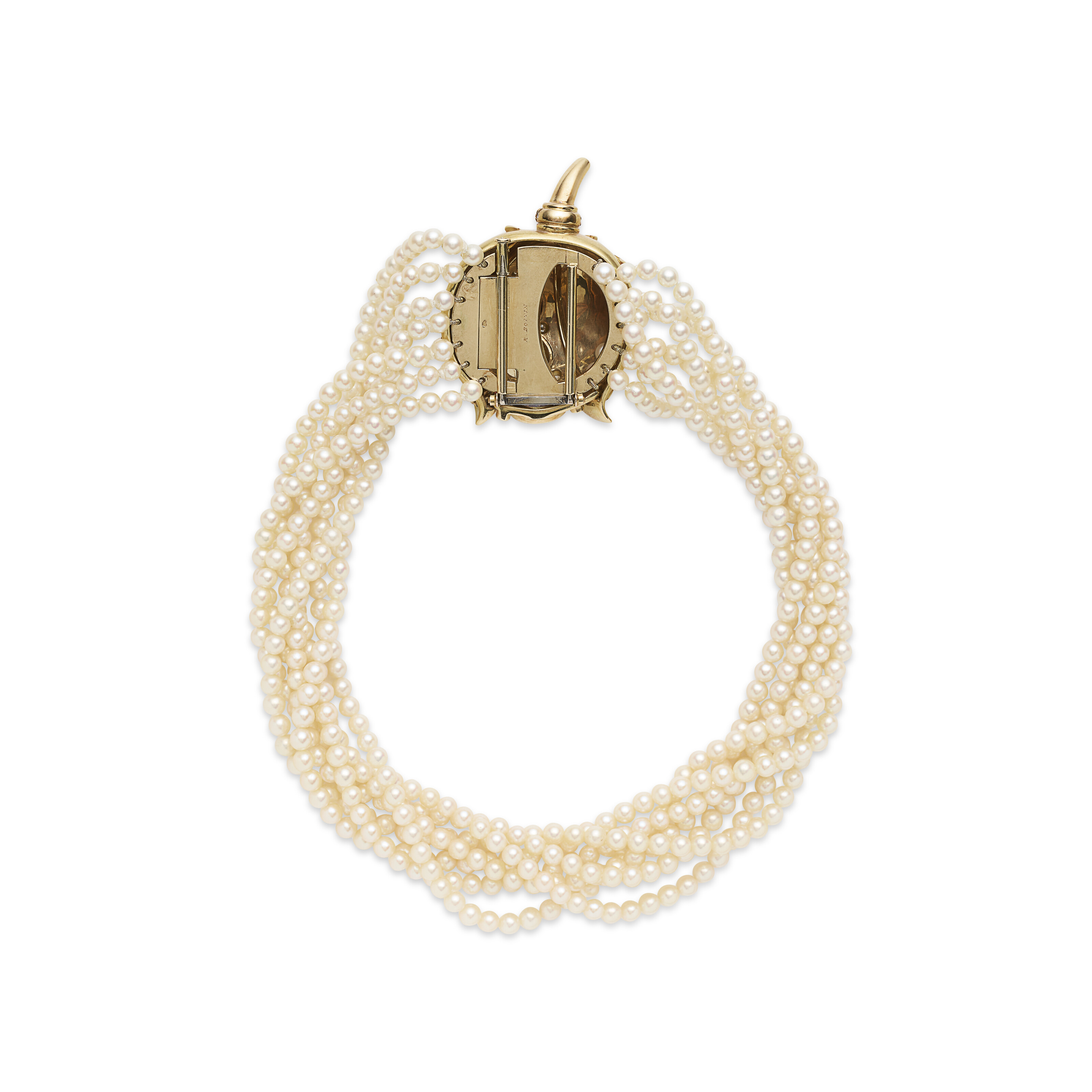 RENÉ BOIVIN COLLIER TRANSFORMABLE PERLES DE CULTURE, PIERRES DE COULEUR ET DIAMANTS image 5