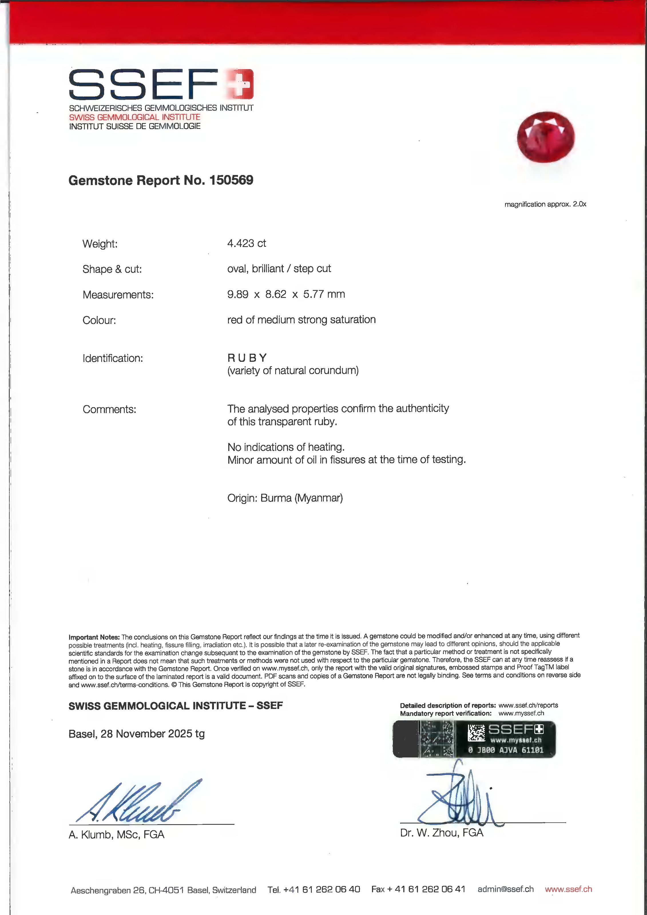 BAGUE RUBIS ET DIAMANTS image 6