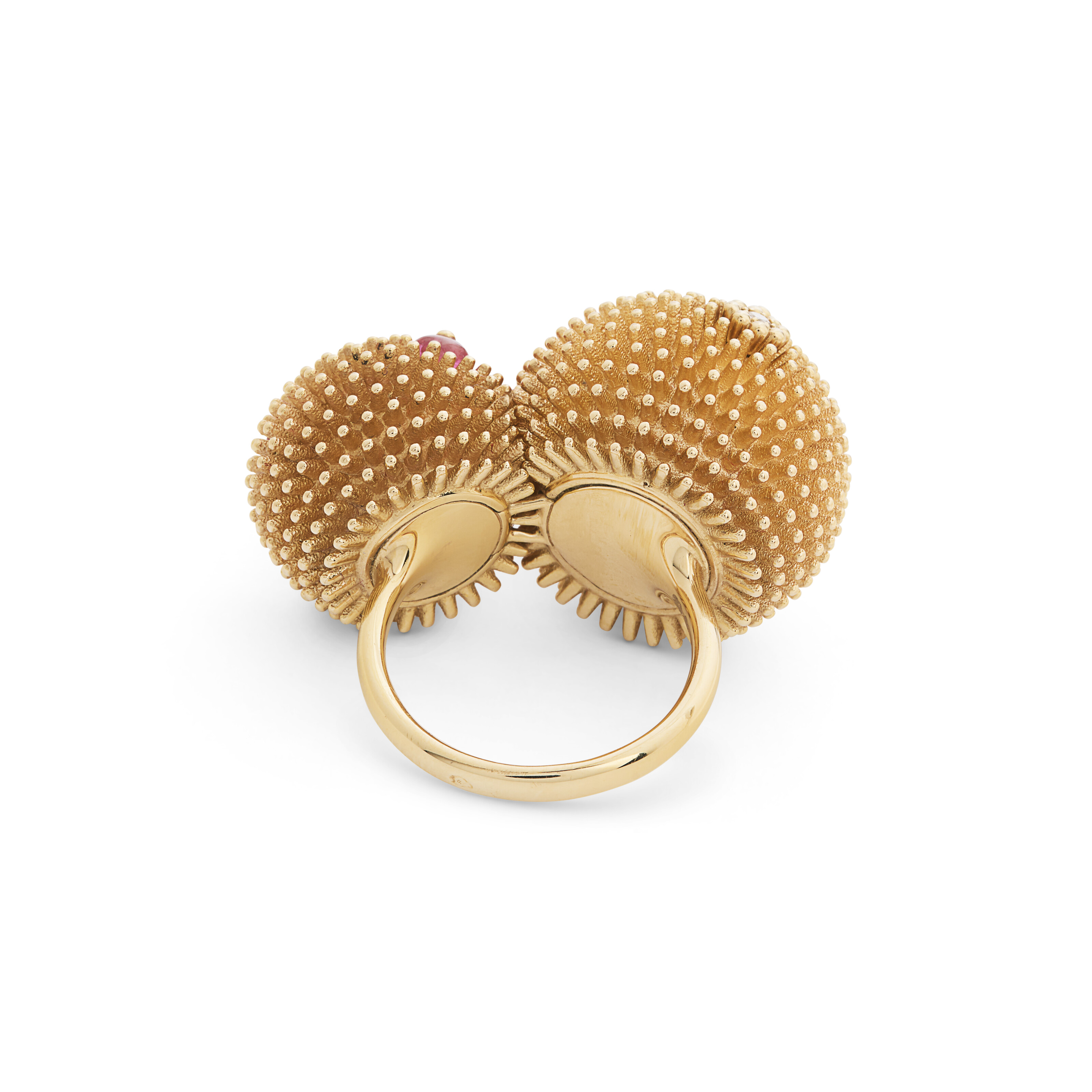 CARTIER BAGUE SPINELLES ET DIAMANTS 'CACTUS' image 4