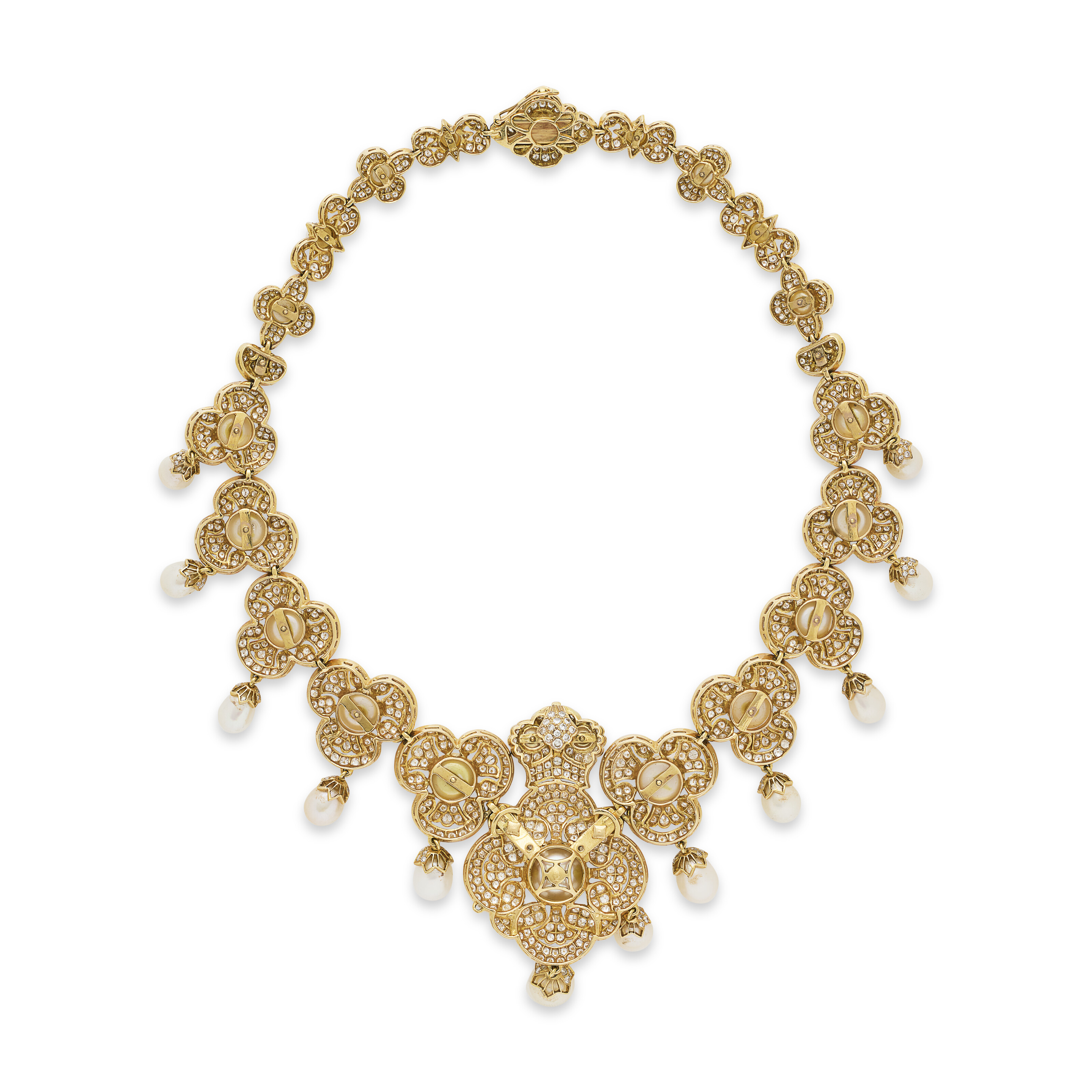 COLLIER PERLES DE CULTURE ET DIAMANTS image 4