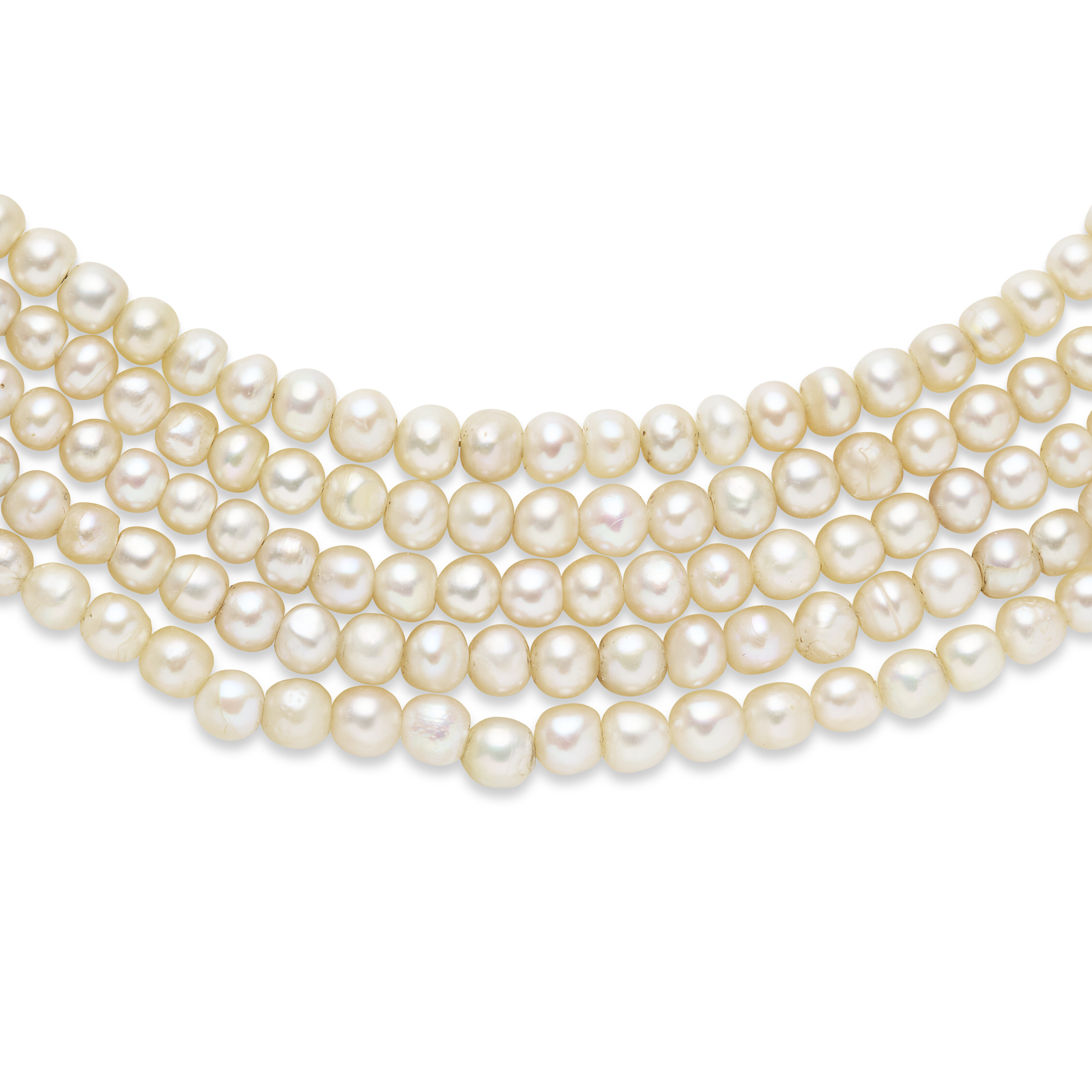 DEUX COLLIERS DE PERLES FINES ET PERLES DE CULTURE, RUBIS ET DIAMANTS image 3