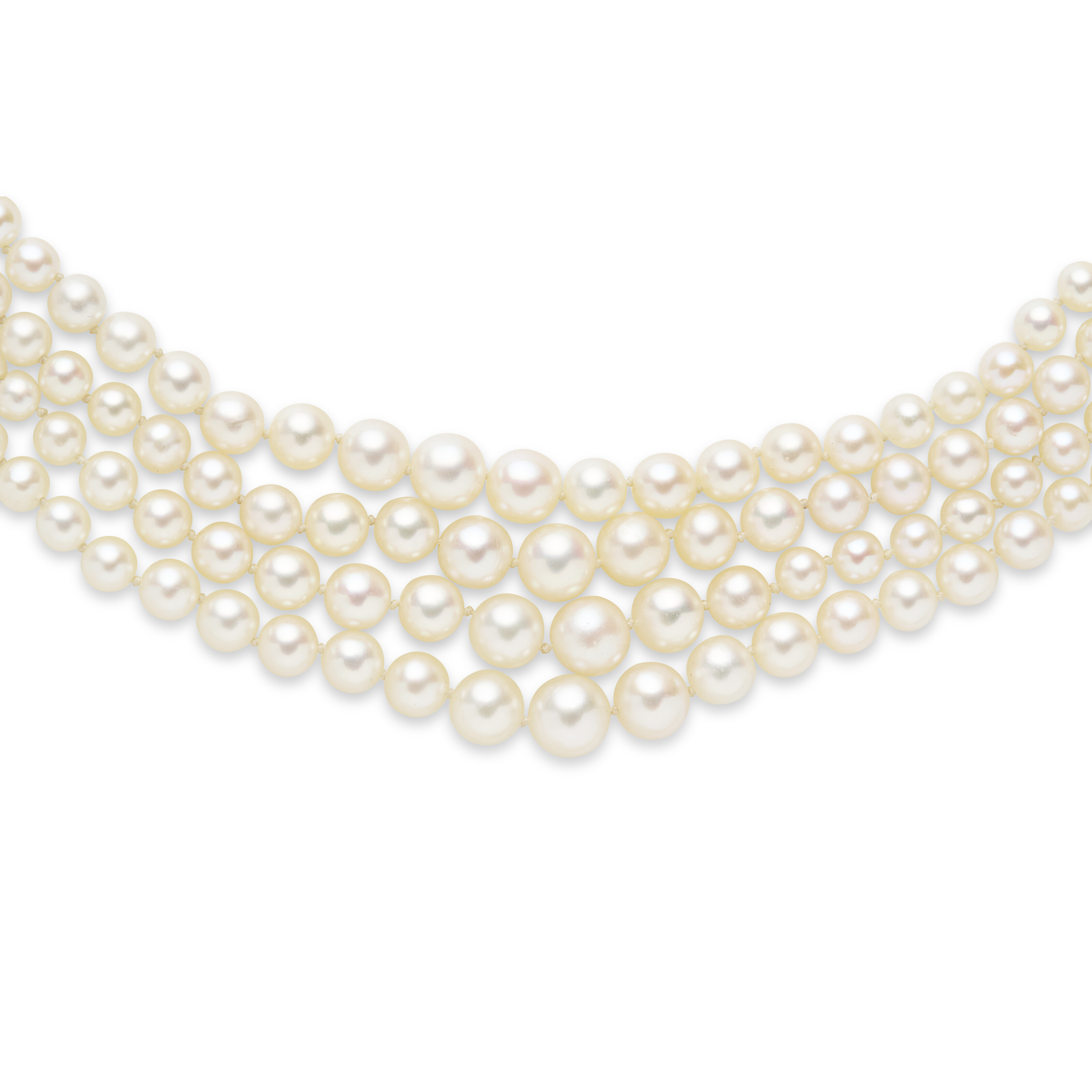 DEUX COLLIERS DE PERLES FINES ET PERLES DE CULTURE, RUBIS ET DIAMANTS image 7