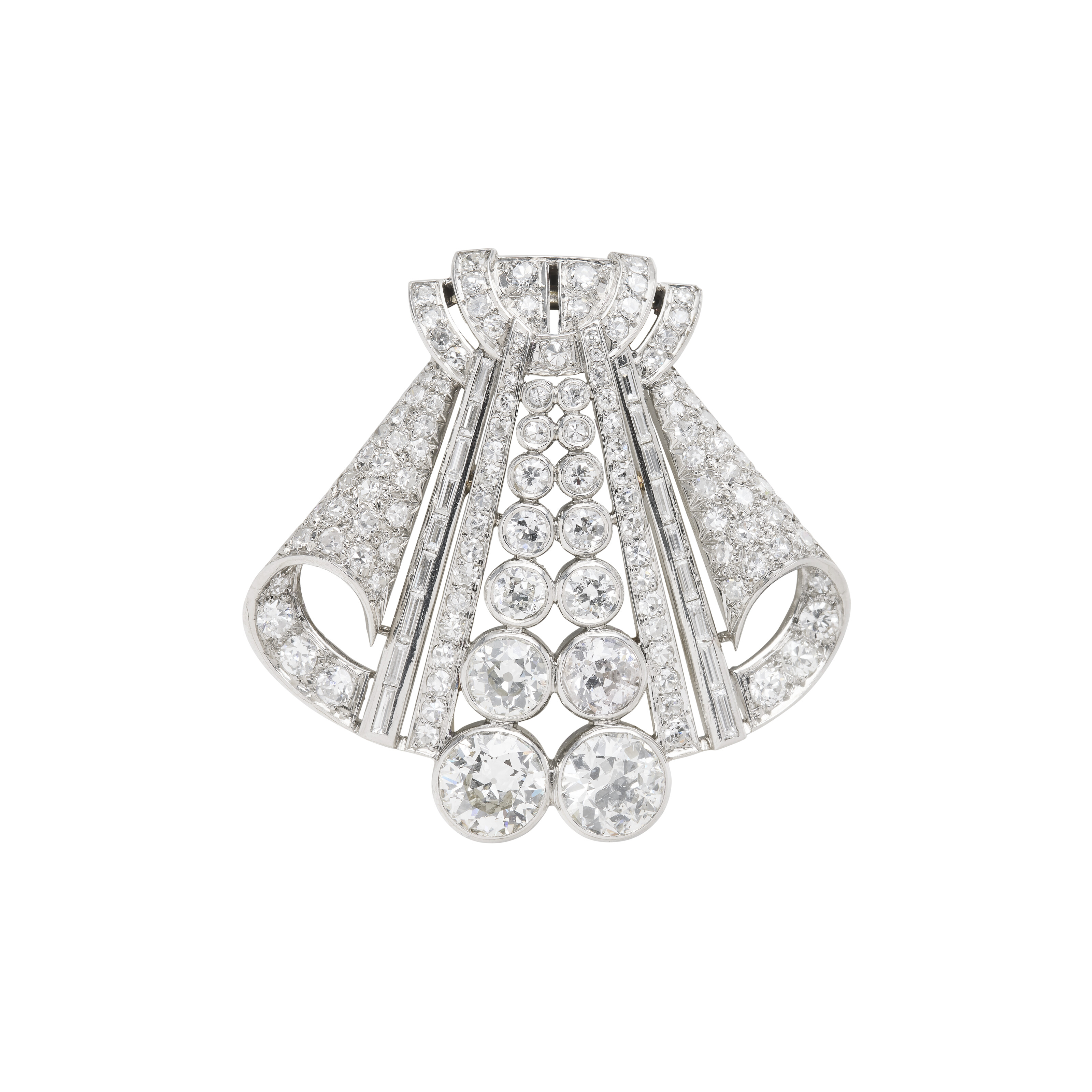 DEUX BROCHES ART DÉCO DIAMANTS image 4