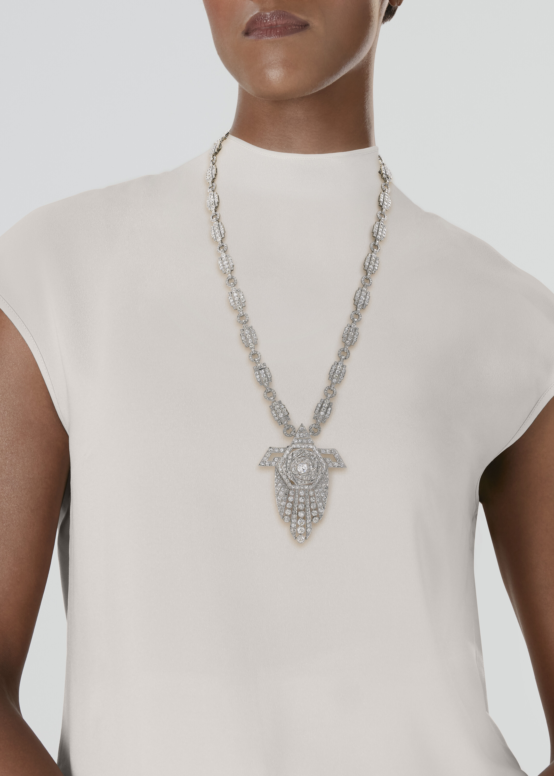 SAUTOIR TRANSFORMABLE ART DÉCO DIAMANTS image 8