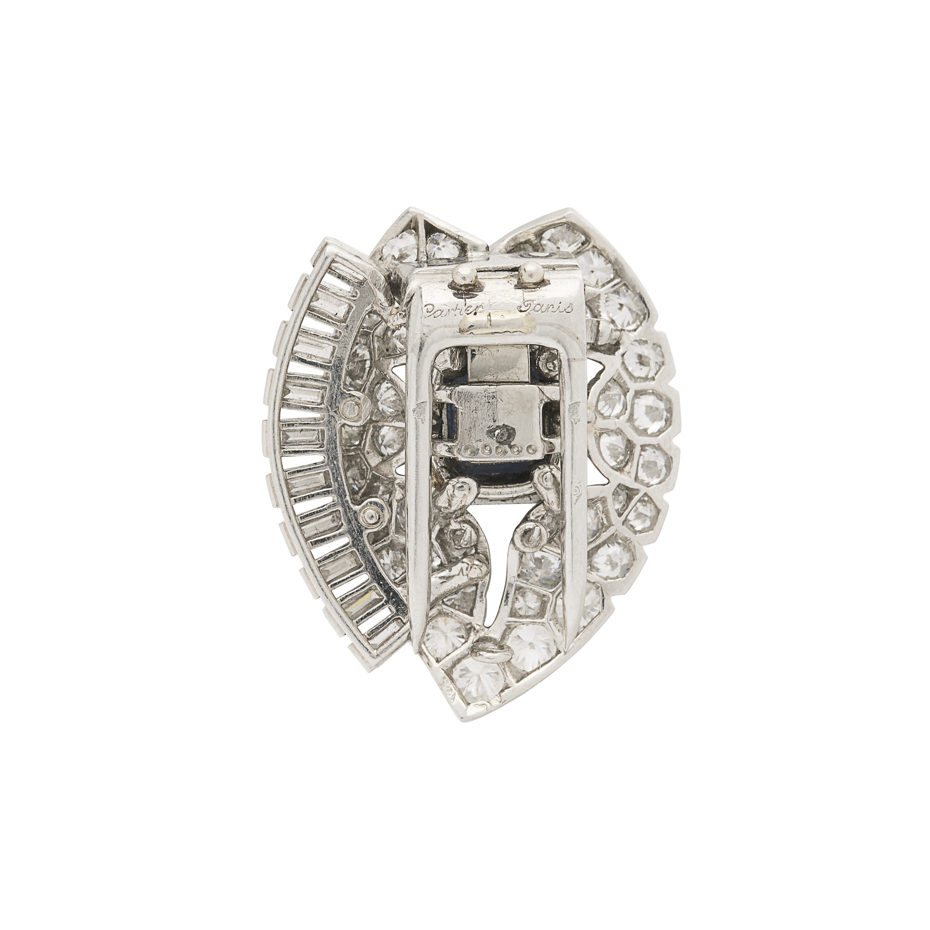 CARTIER BROCHE SAPHIR ET DIAMANTS image 2