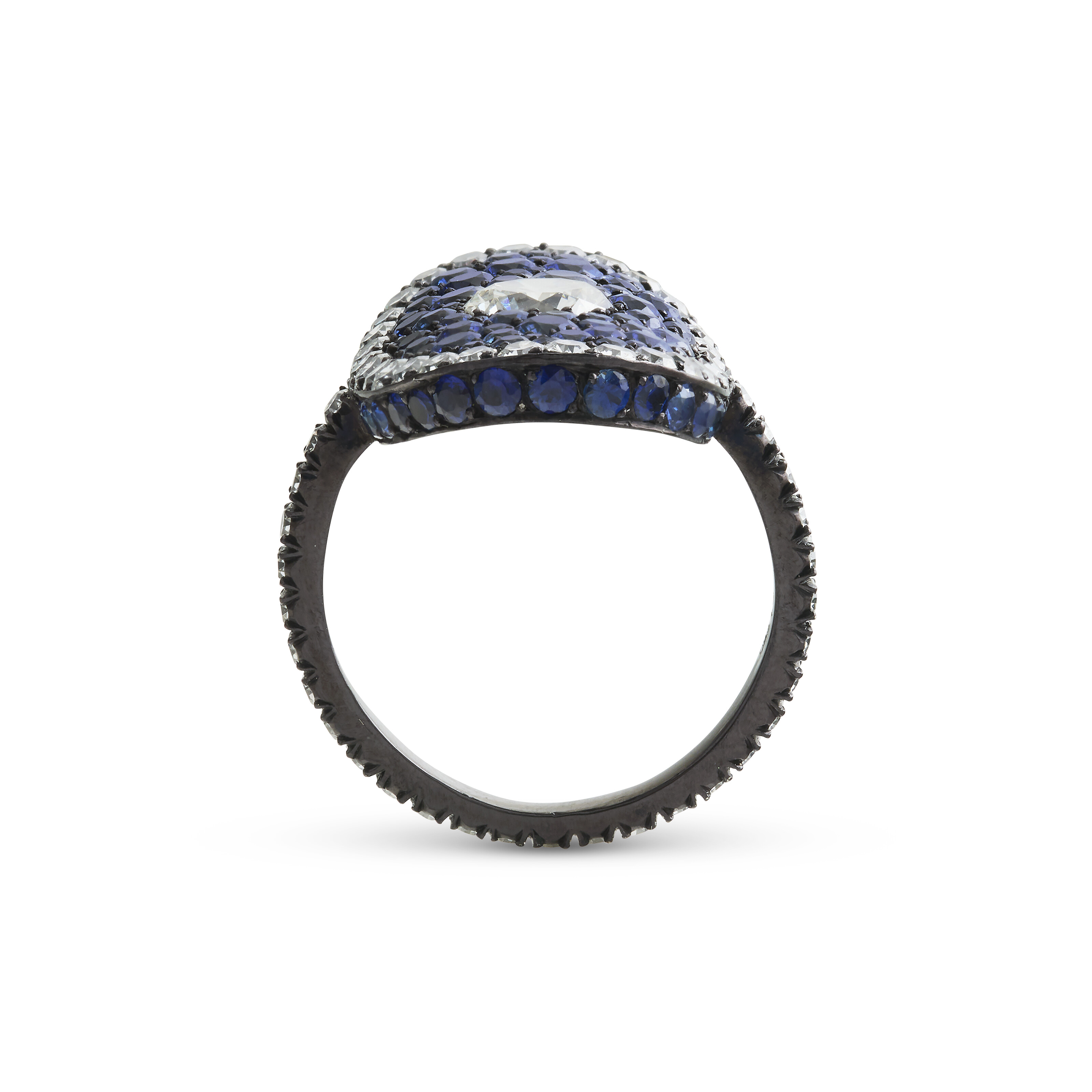 JAR BAGUE SAPHIRS ET DIAMANTS ‘BONNET’ image 4