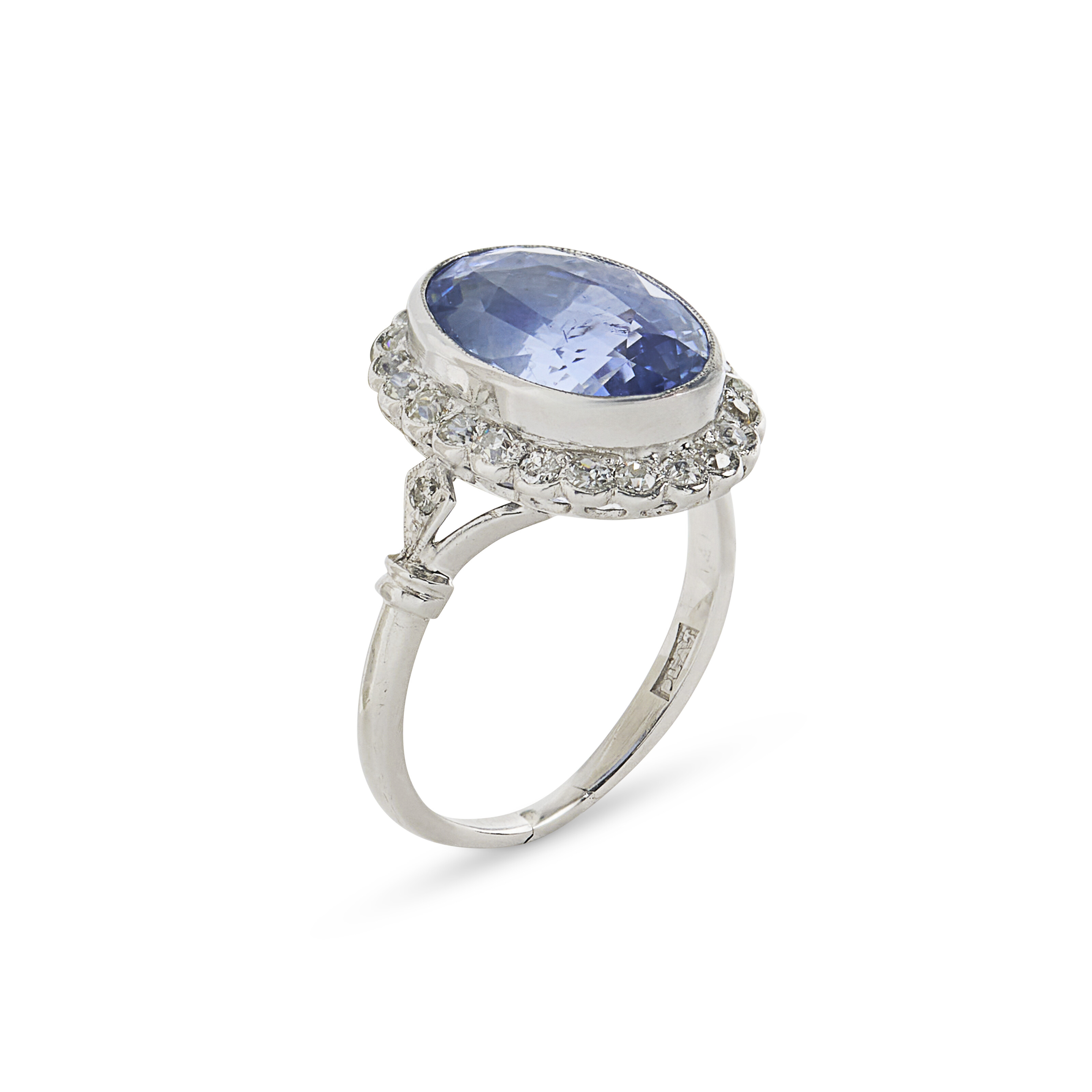 NO RESERVE - BAGUE SAPHIR ET DIAMANTS image 2