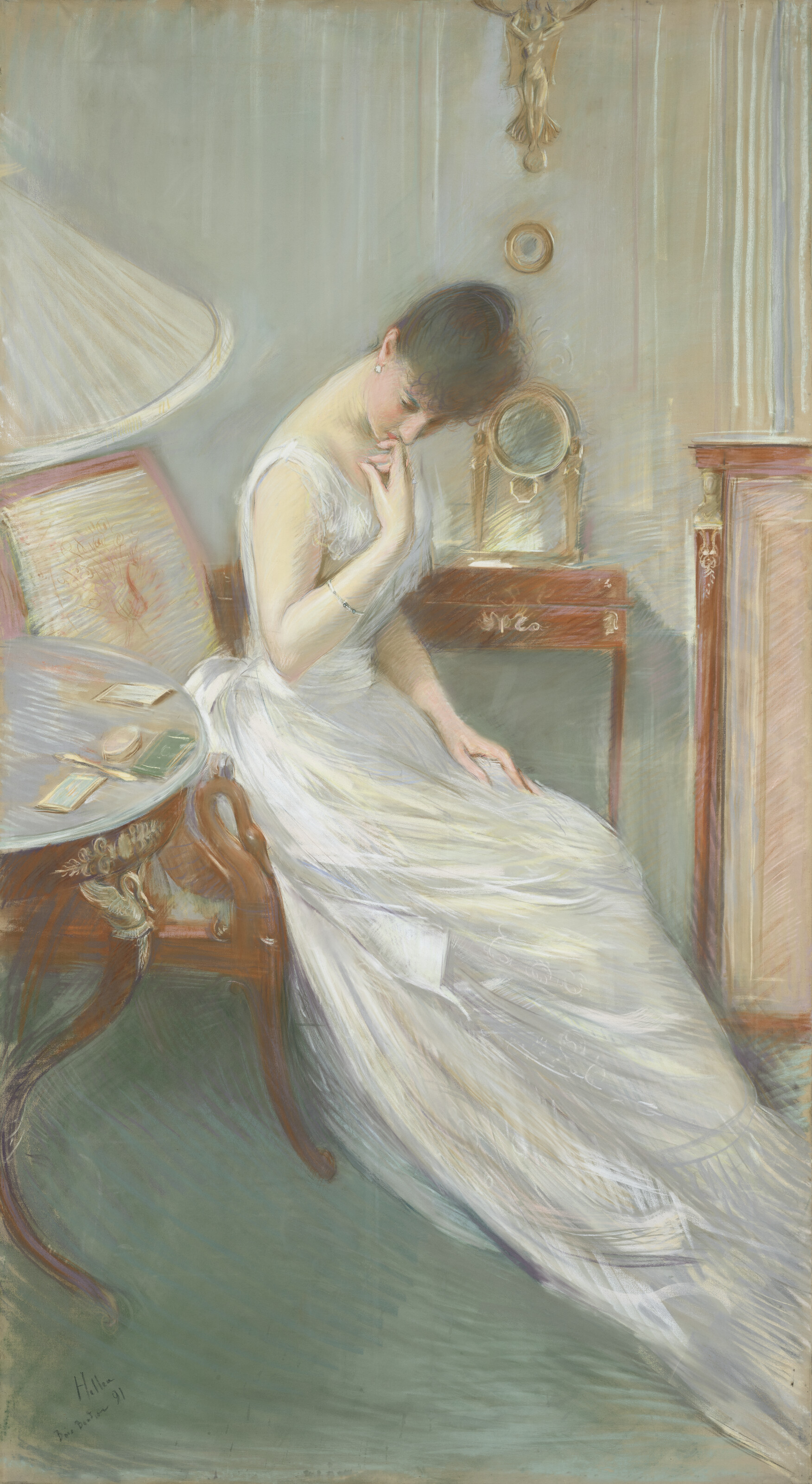 Paul Cesar Helleu, Portrait of Elisabeth de Caraman-Chimay, Countess Greffulhe, 1891, offered in The Exceptional Sale on 18 November 2025 at Christie's in Paris