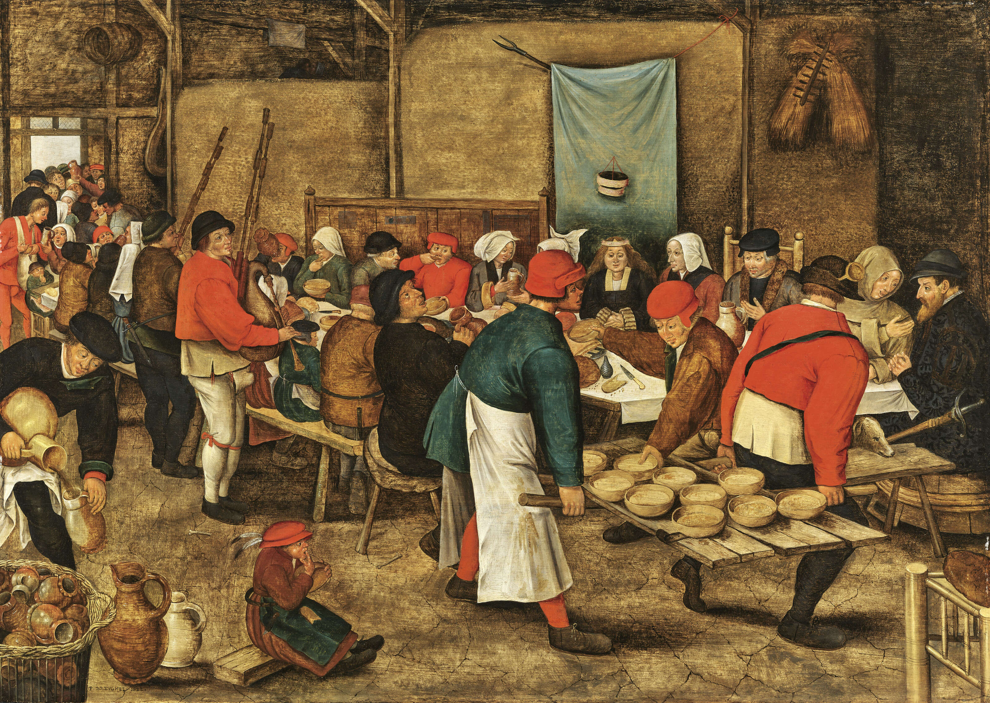 Pieter Brueghel the Younger, Le Repas de noces, or The Peasant Wedding, 1622, offered in The Onzea-Govaerts Collection - curated by Axel Vervoordt on 27 March 2025 at Christie's in Paris