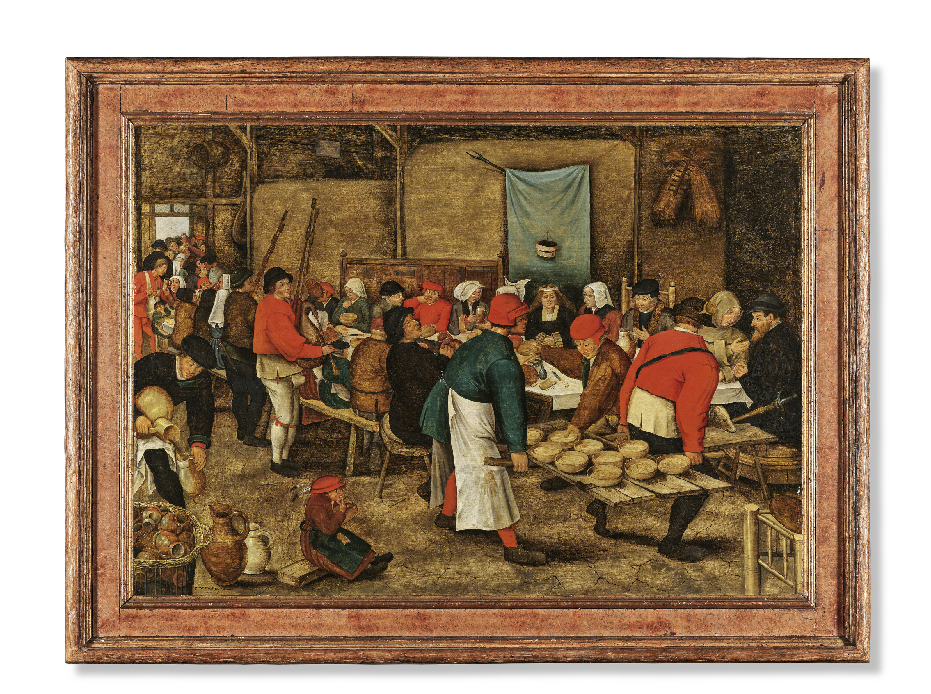 PIETER BRUEGHEL LE JEUNE (BRUXELLES 1564-1636 ANVERS), Le Repas de noces |  Christie's, image size:3200x2387