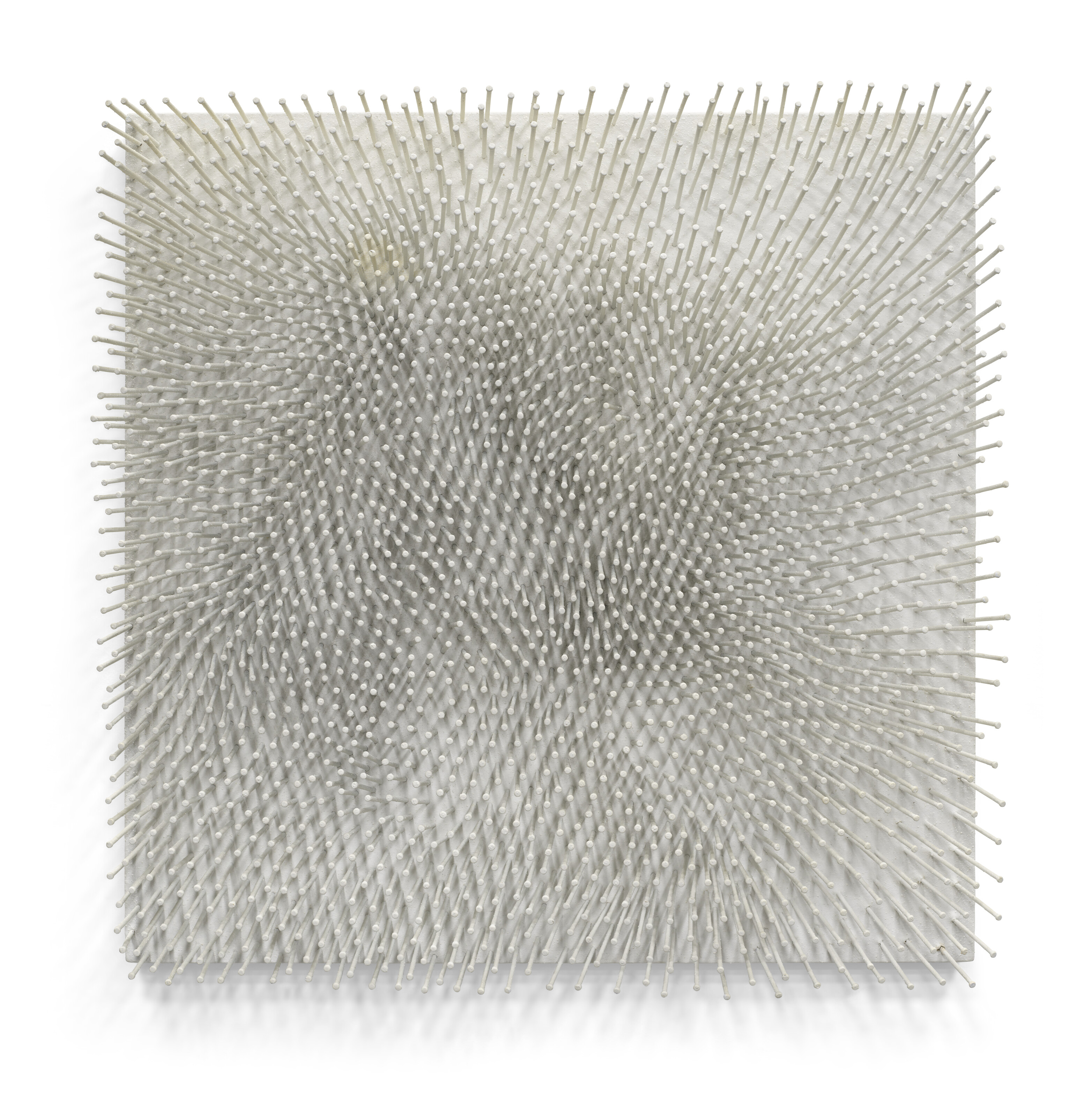 Gunther Uecker, Weisses Feld, 1969, offered in Collection Helga et Edzard Reuter on 28 May 2025 at Christie's in Paris