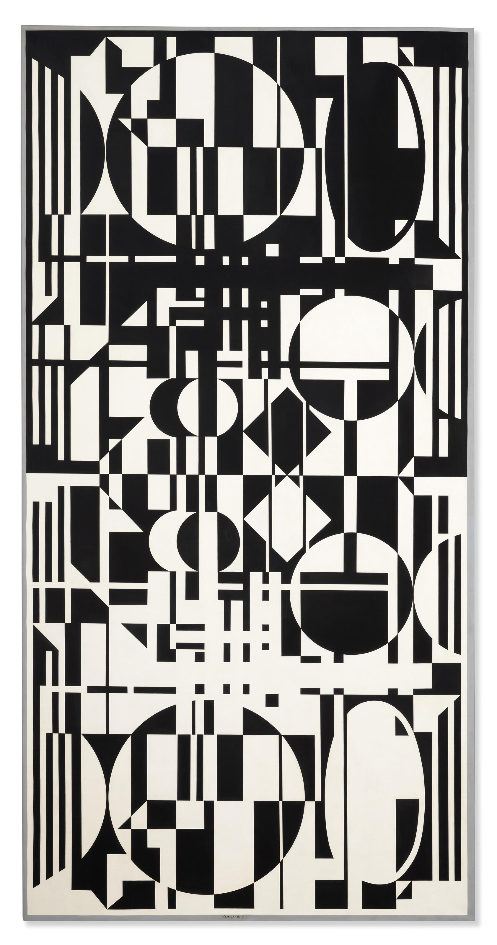 Victor Vasarely, Anadyr, conceived in 1959 and executed in 1977, offered in Un plaidoyer pour la modernite - Collection Lise et Roland Funck-Brentano on 8 April 2025 at Christie's in Paris