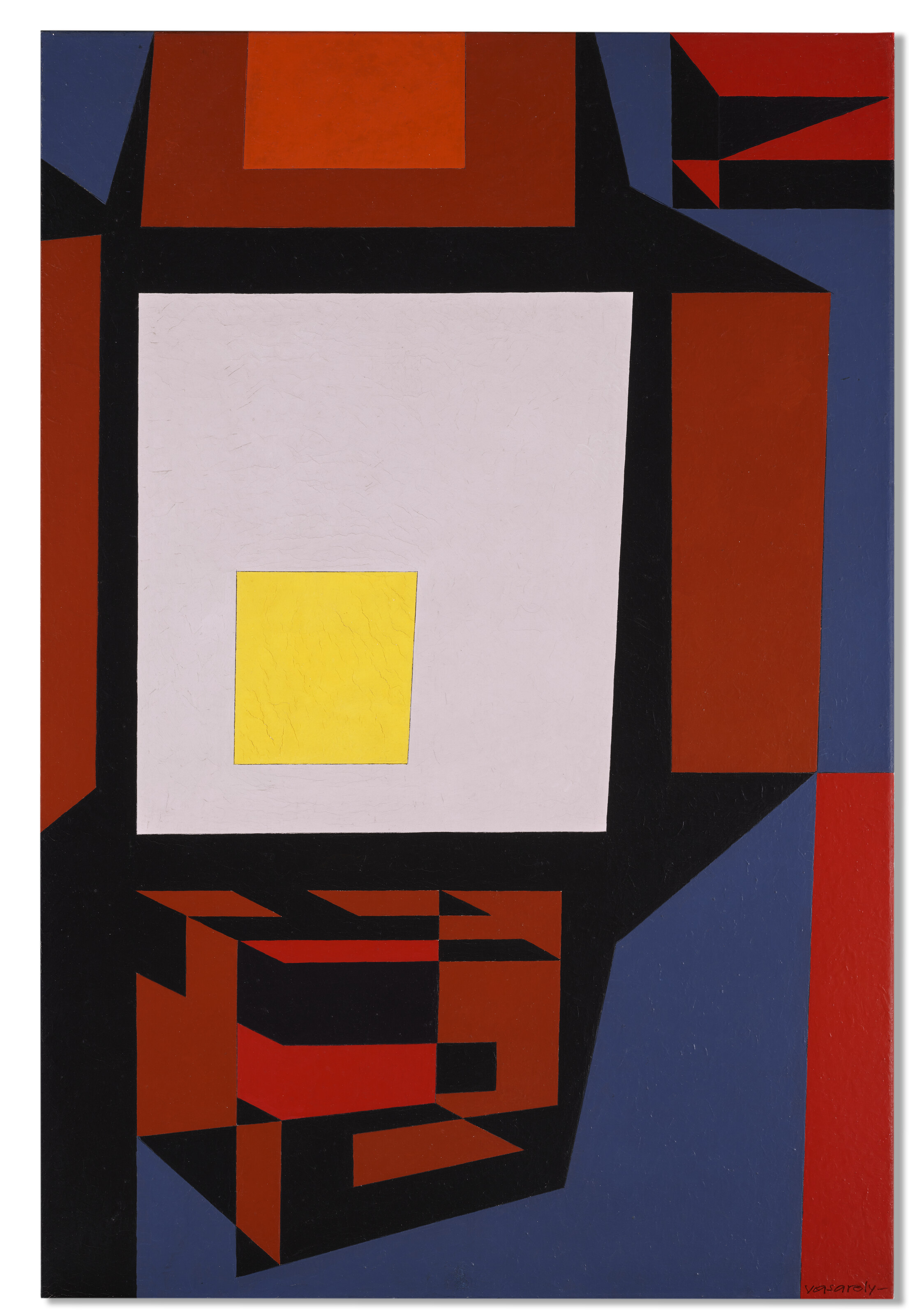 Victor Vasarely, Senanque-Har, conceived between 1946 and 1964, executed circa 1973, offered in Un plaidoyer pour la modernite - Collection Lise et Roland Funck-Brentano on 8 April 2025 at Christie's in Paris