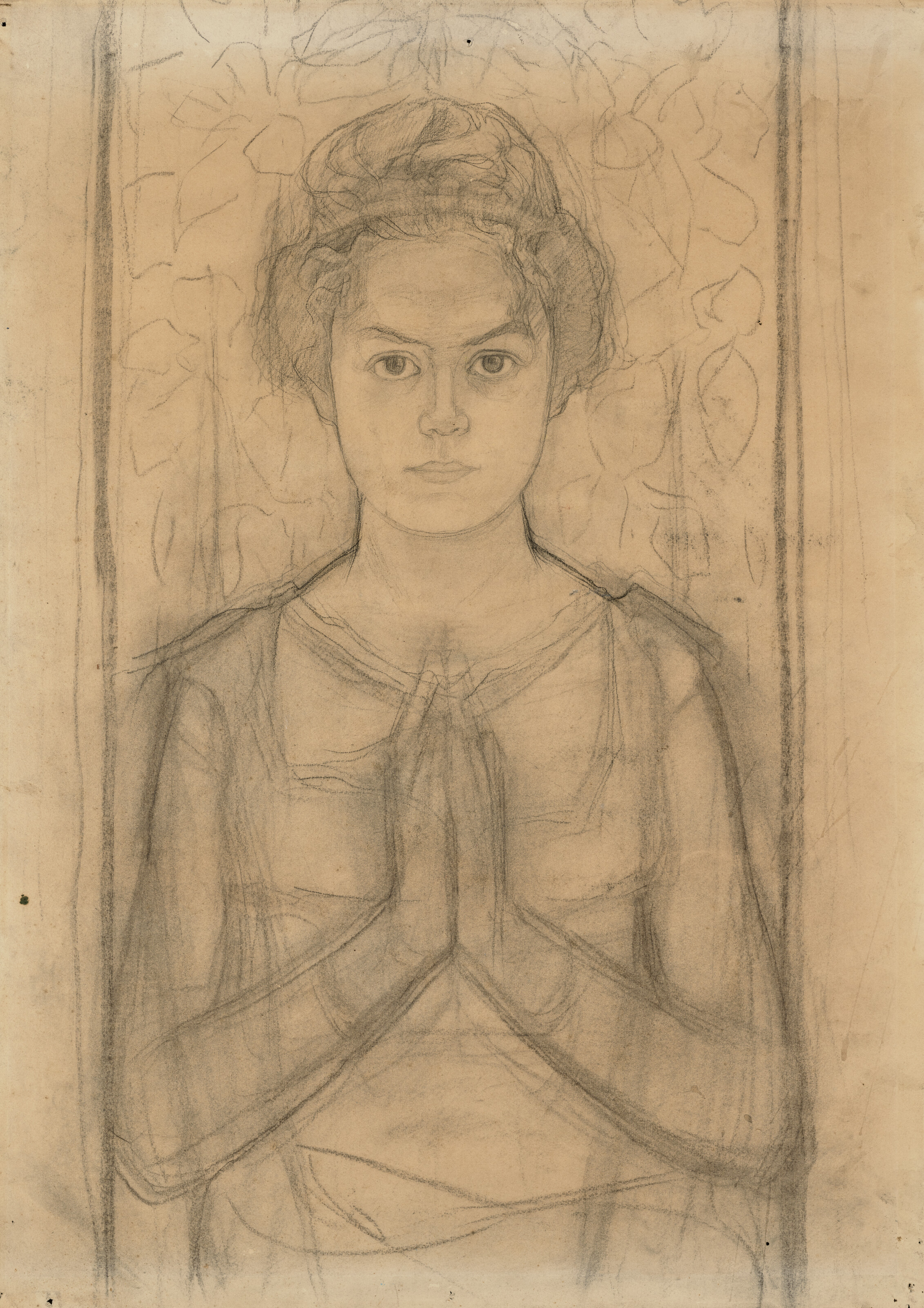 Female Torso with Folded Hands