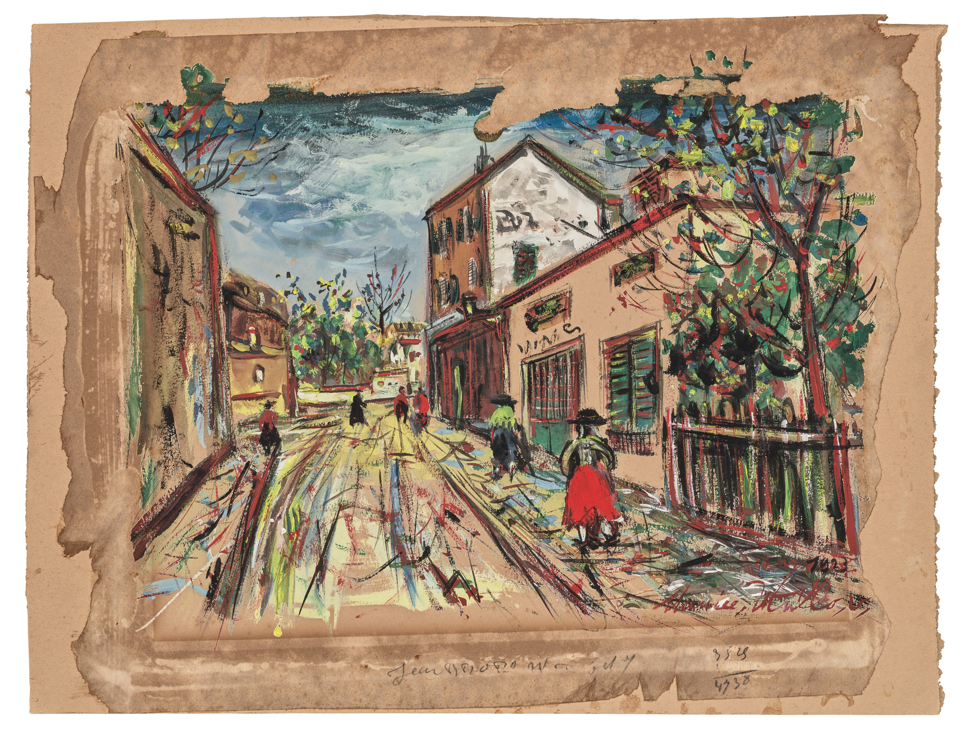 Maurice Utrillo (1883-1955), La Rue animée | Christie's