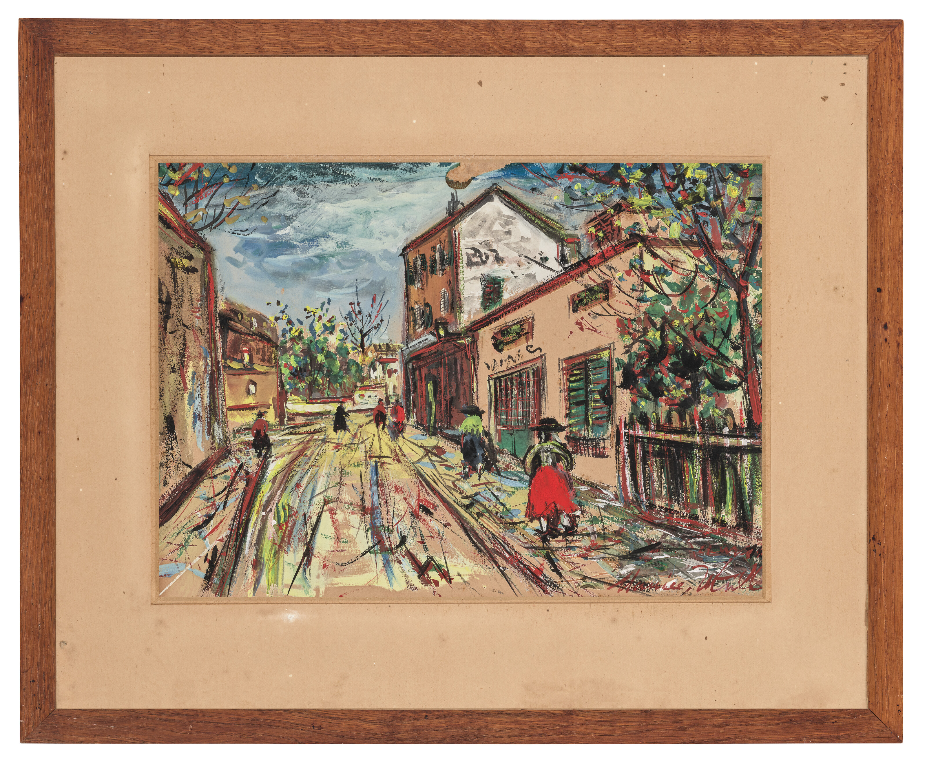 Maurice Utrillo (1883-1955), La Rue animée | Christie's