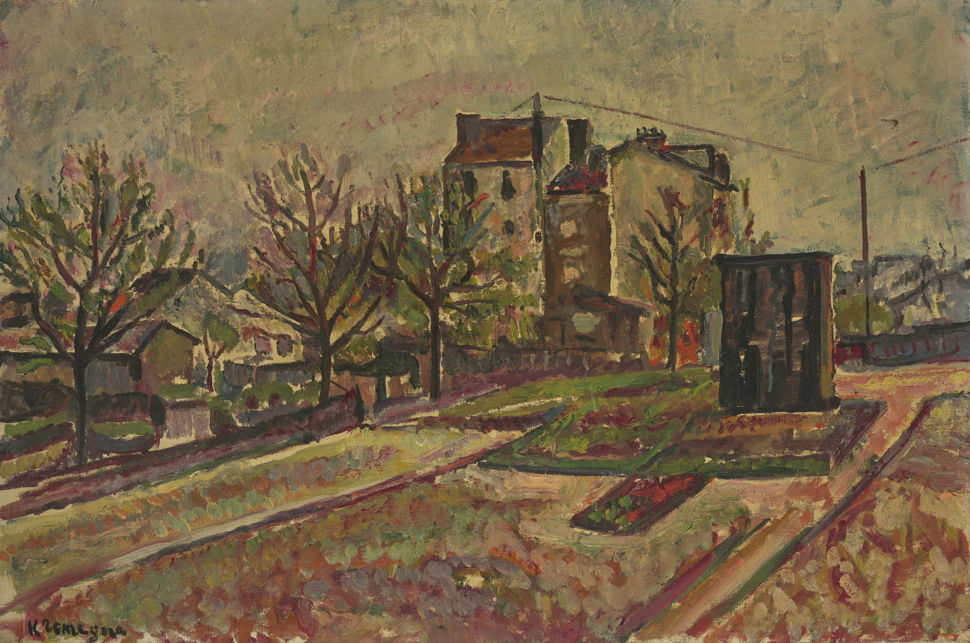 Pinchus Krémègne (1890-1981), Vue de village | Christie’s