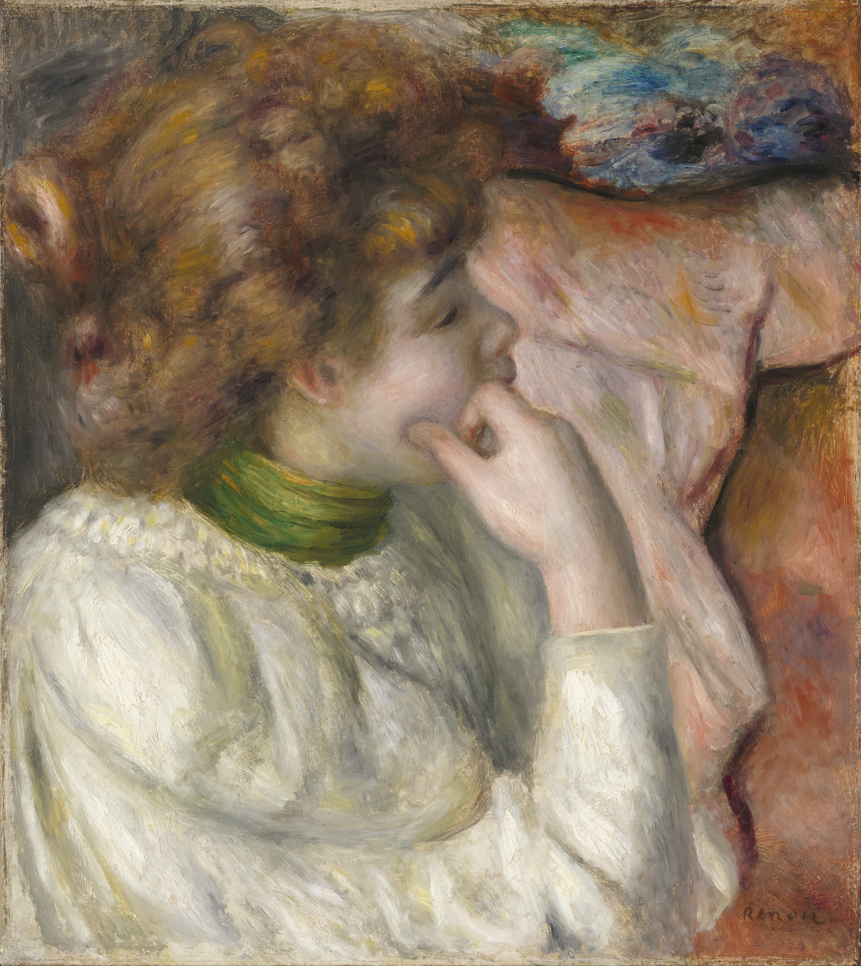 Pierre-Auguste Renoir, Jeune fille appuyee sur sa main, 1894, offered in Ancienne collection Henri Canonne - Une lecon impressionniste on 9 April 2025 at Christie's in Paris