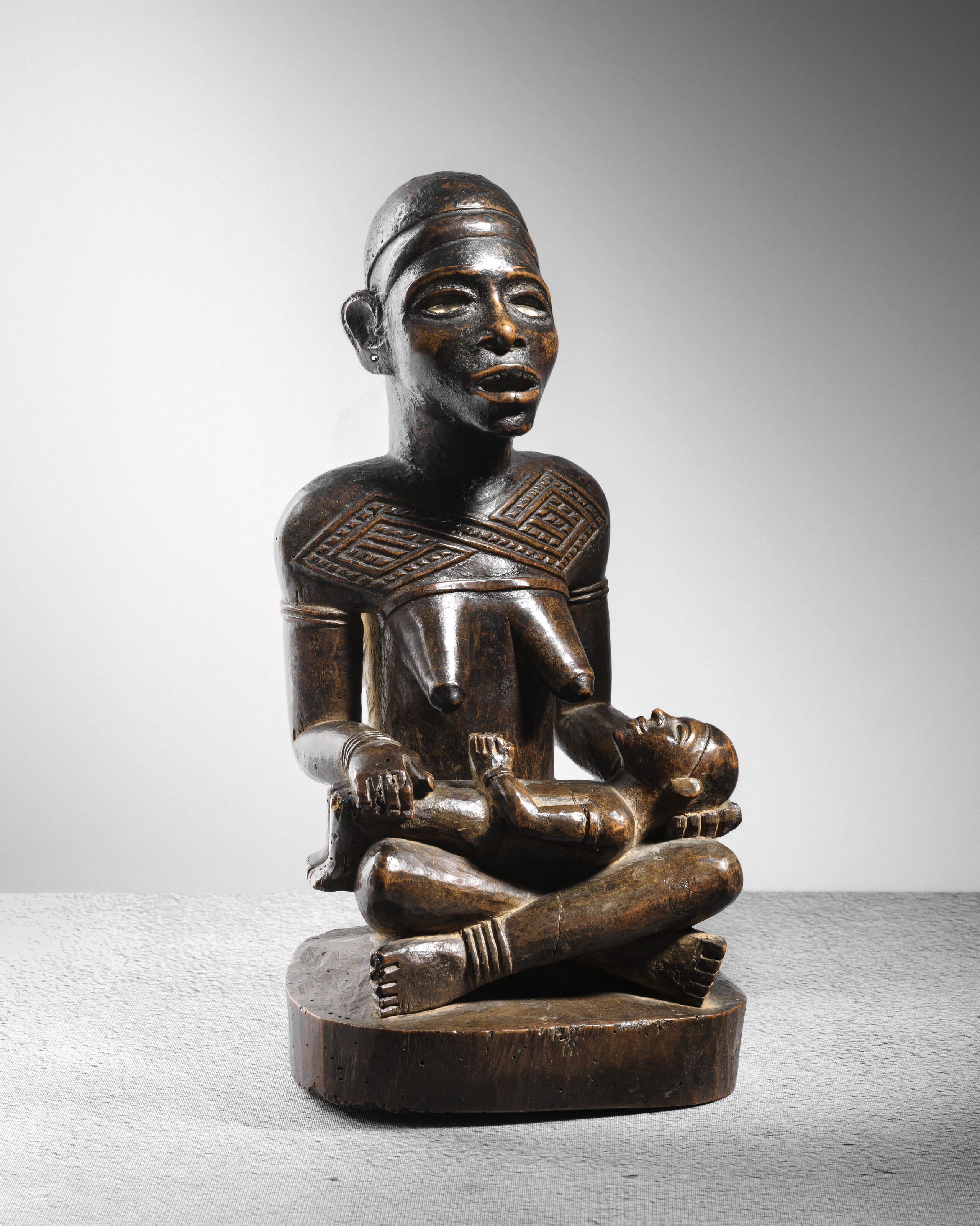 A Kongo-Yombe Figure attributed to the Master of Kasadi, Democratic Republic of the Congo, offered in Collection Hilde and Dieter Scharf: Ode to African Sculpture on 16 June 2025 at Christie's in Paris