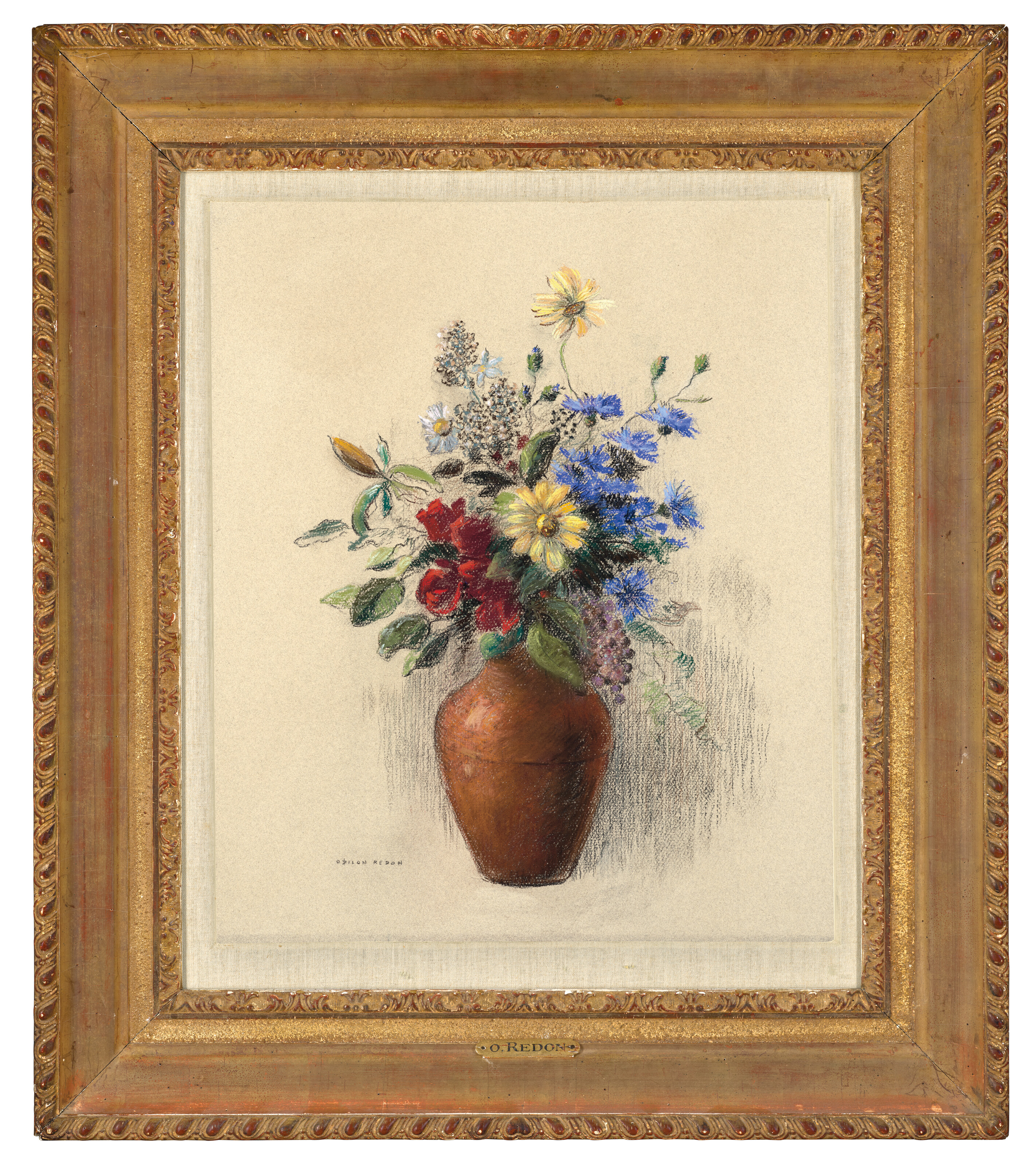 Odilon Redon (1840-1916), Fleurs dans un vase brun | Christie's