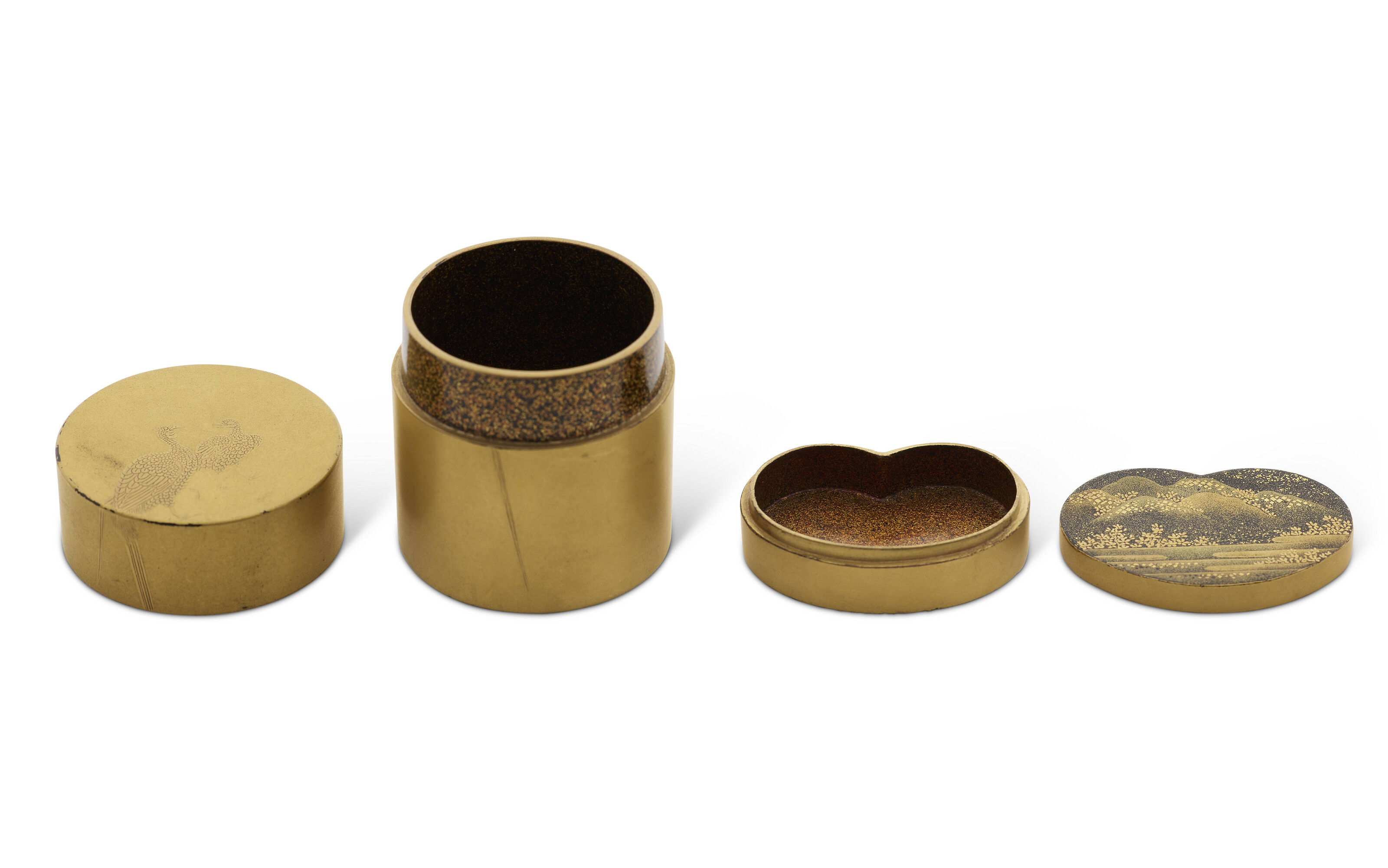 CINQ BOÎTES COUVERTES EN LAQUE image 6