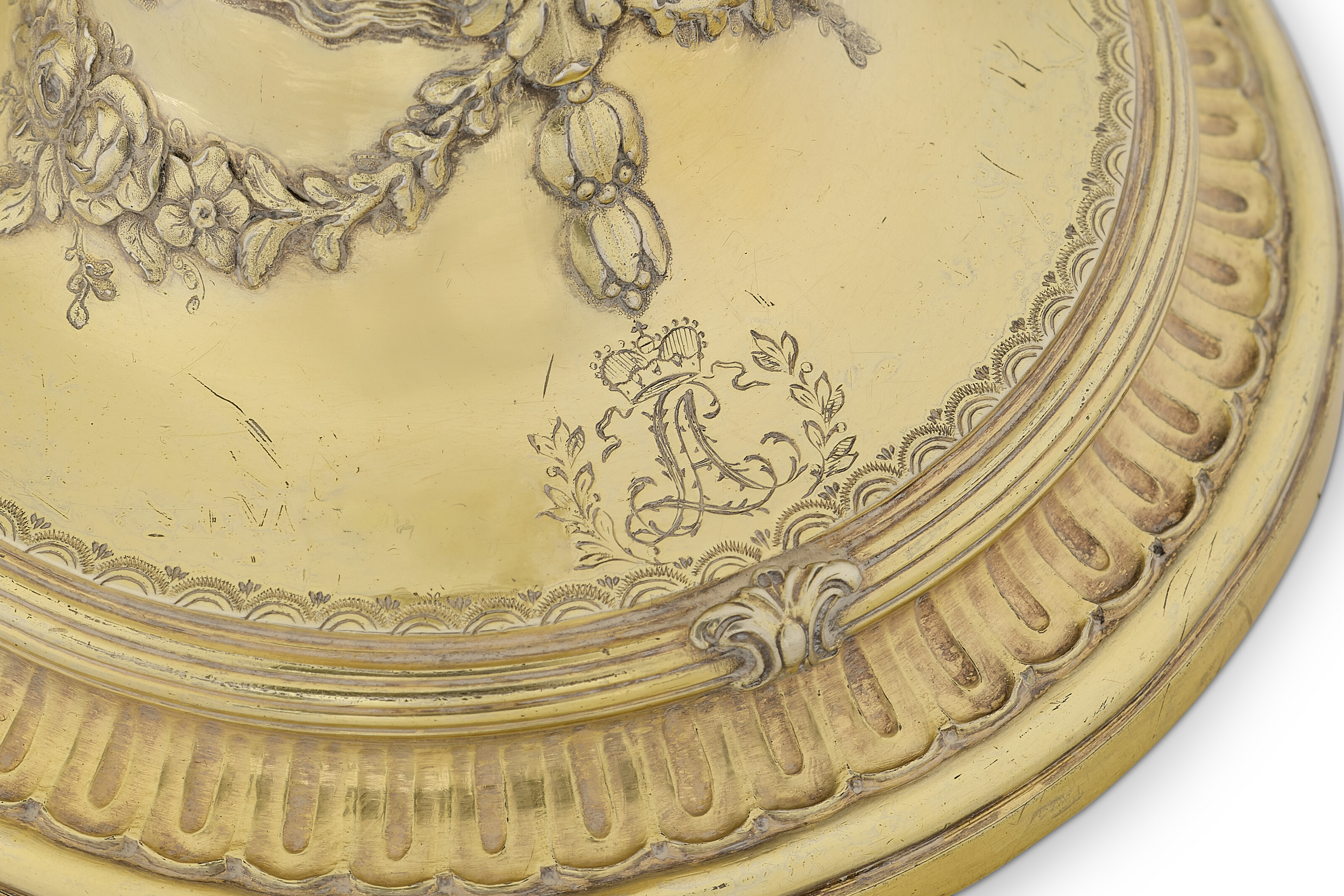 PAIRE DE FLAMBEAUX EN VERMEIL D'ÉPOQUE LOUIS XVI image 2