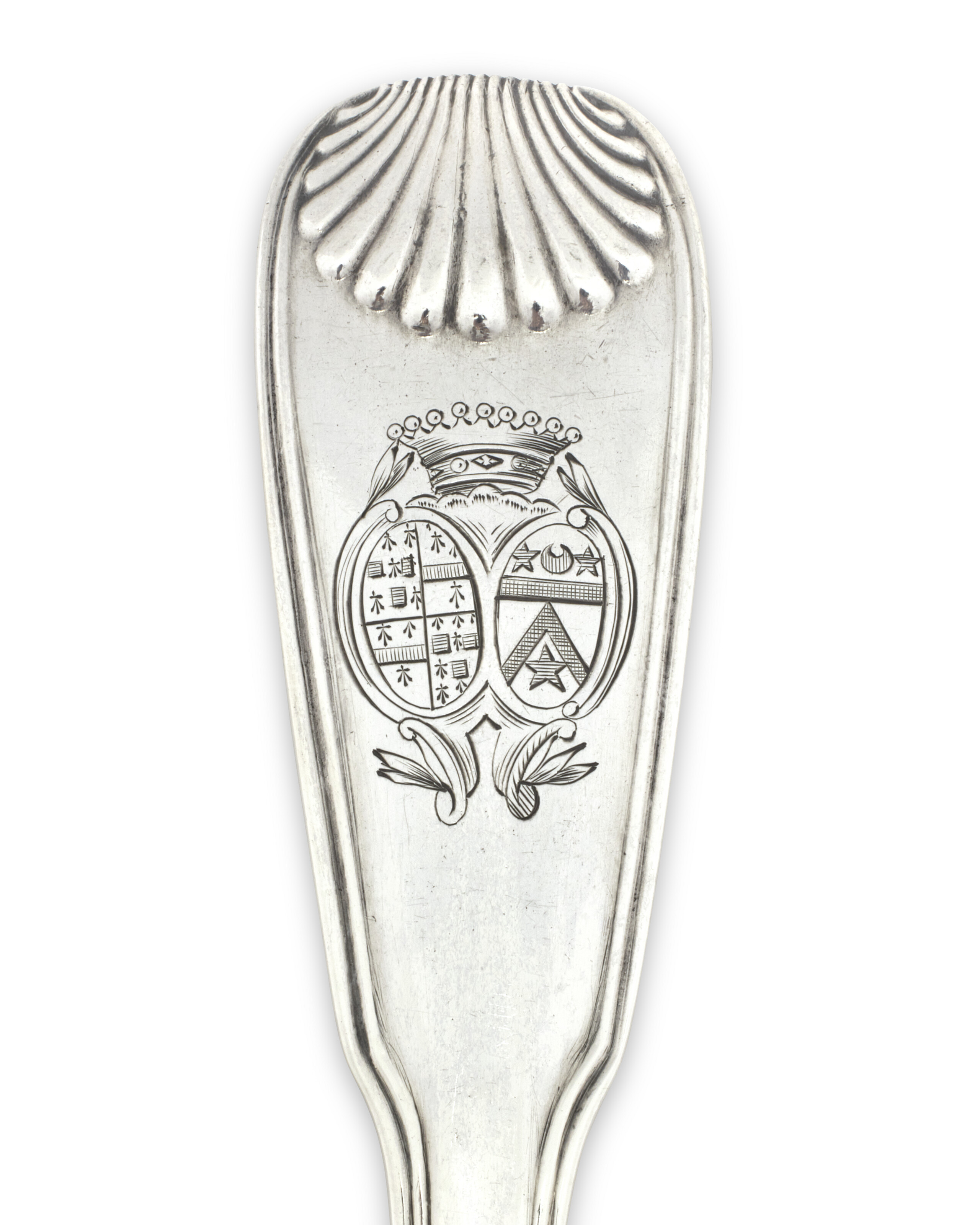 CUILLÈRE À OLIVES OU ÉCUMOIRE EN ARGENT D'ÉPOQUE LOUIS XVI image 2
