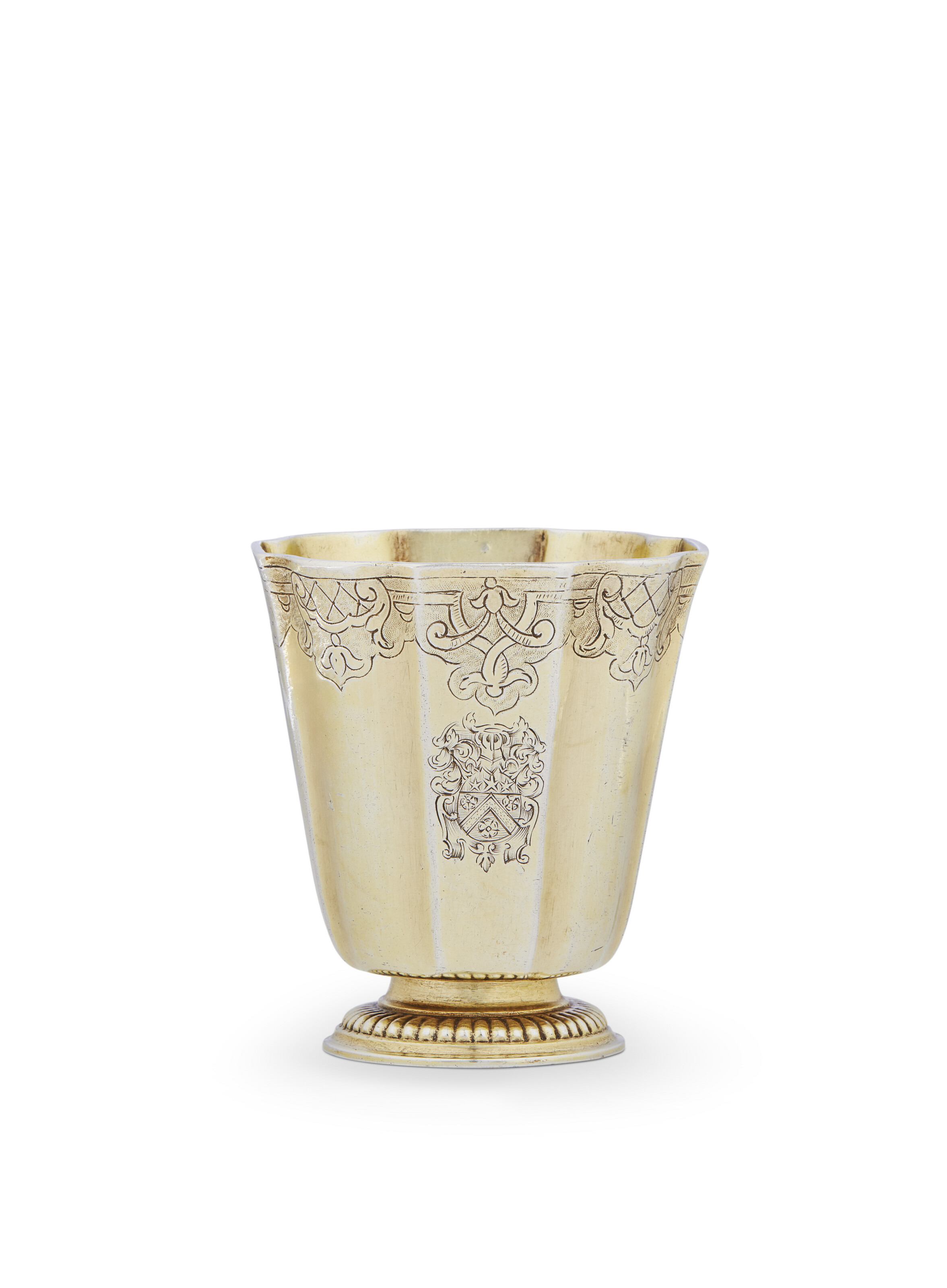 PETITE TIMBALE EN VERMEIL D'ÉPOQUE LOUIS XV