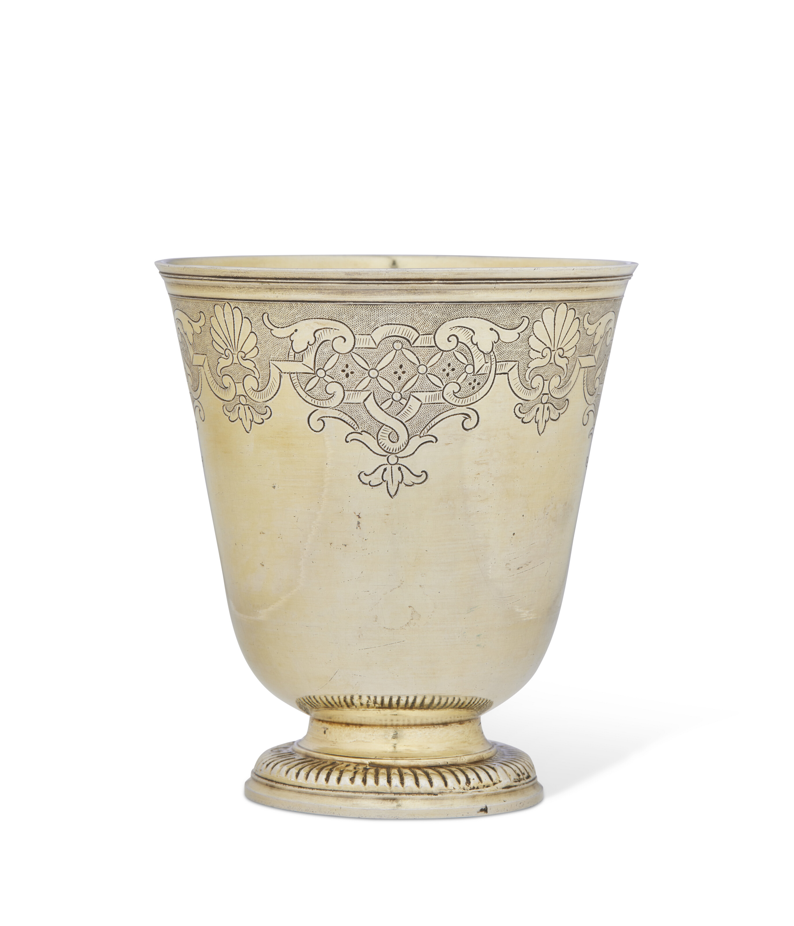 GOBELET DE MAGISTRAT OU RATHSBECHER EN VERMEIL D'ÉPOQUE LOUIS X