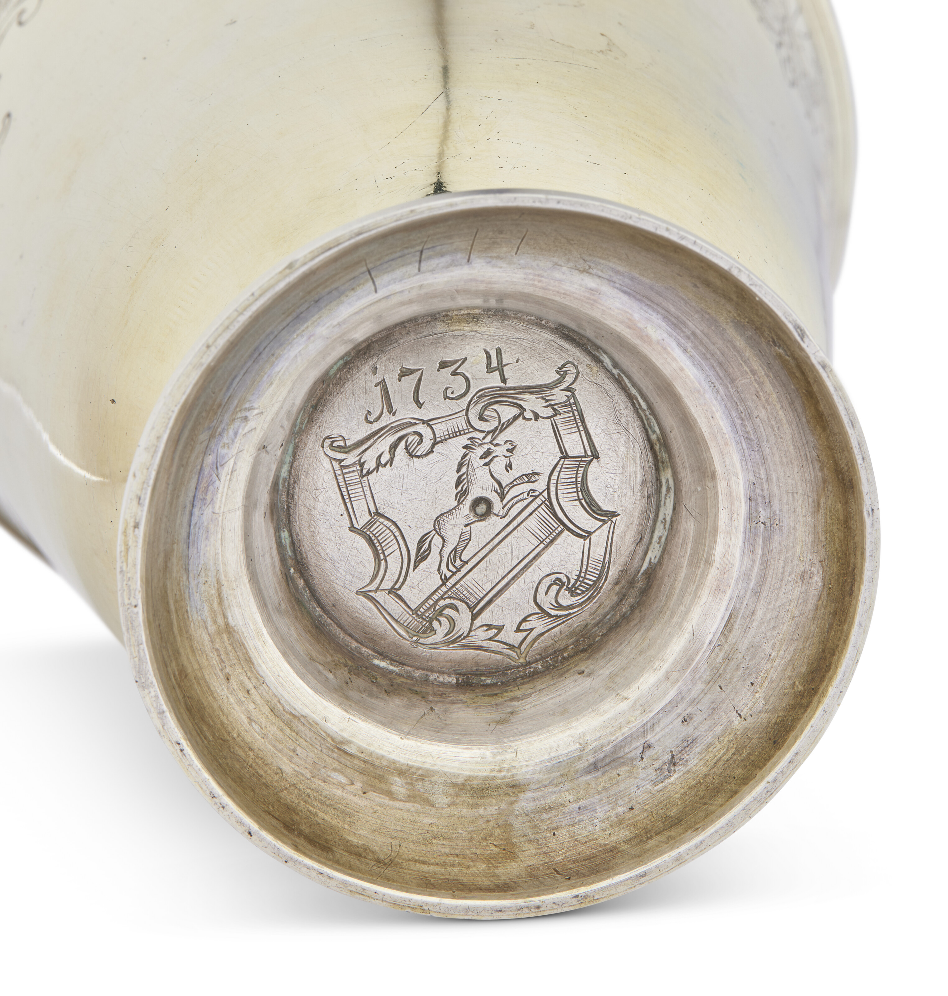 GOBELET DE MAGISTRAT OU RATHSBECHER EN VERMEIL D'ÉPOQUE LOUIS X image 2