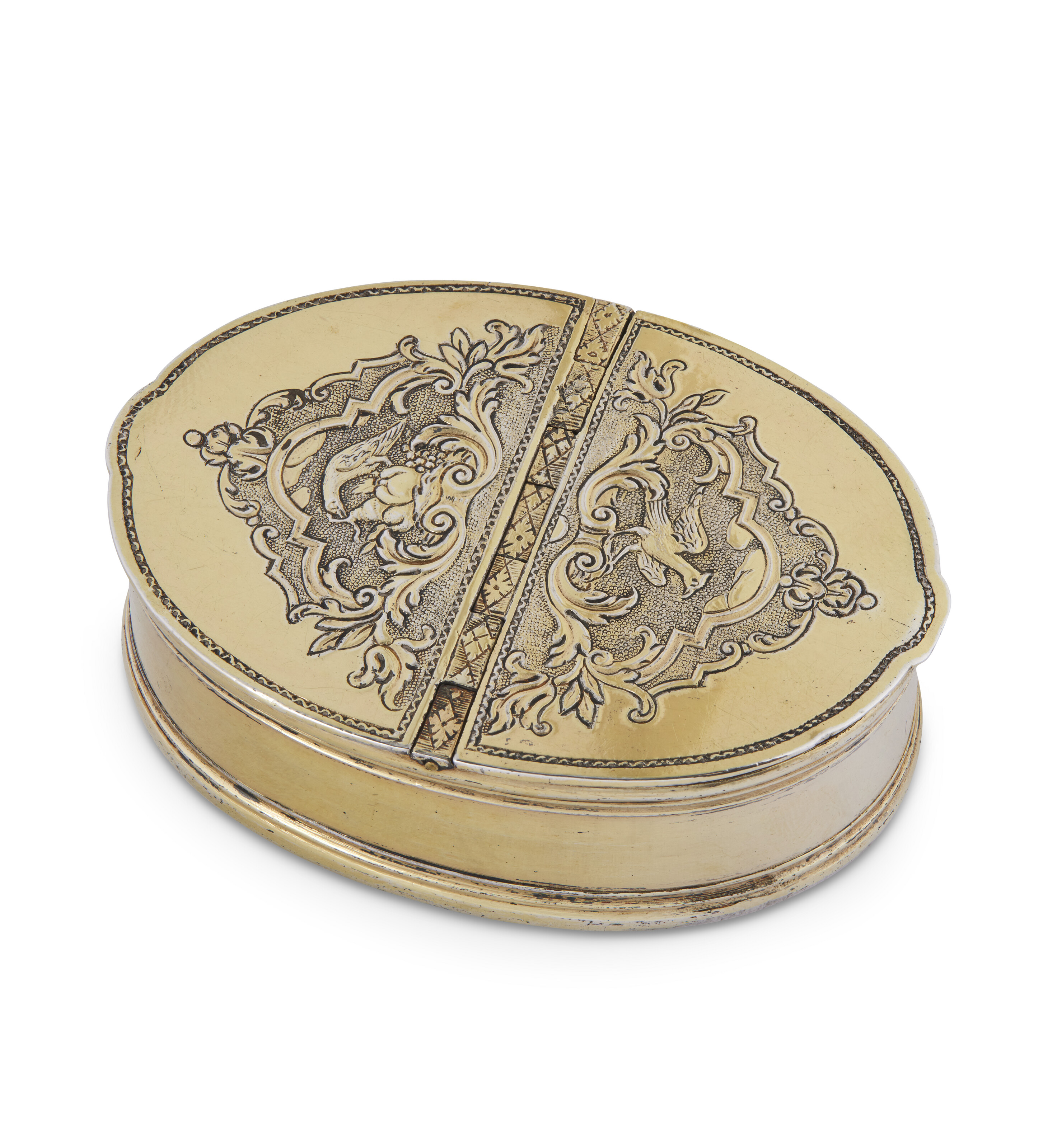 PETITE BOÎTE À ÉPICES EN VERMEIL D'ÉPOQUE LOUIS XV