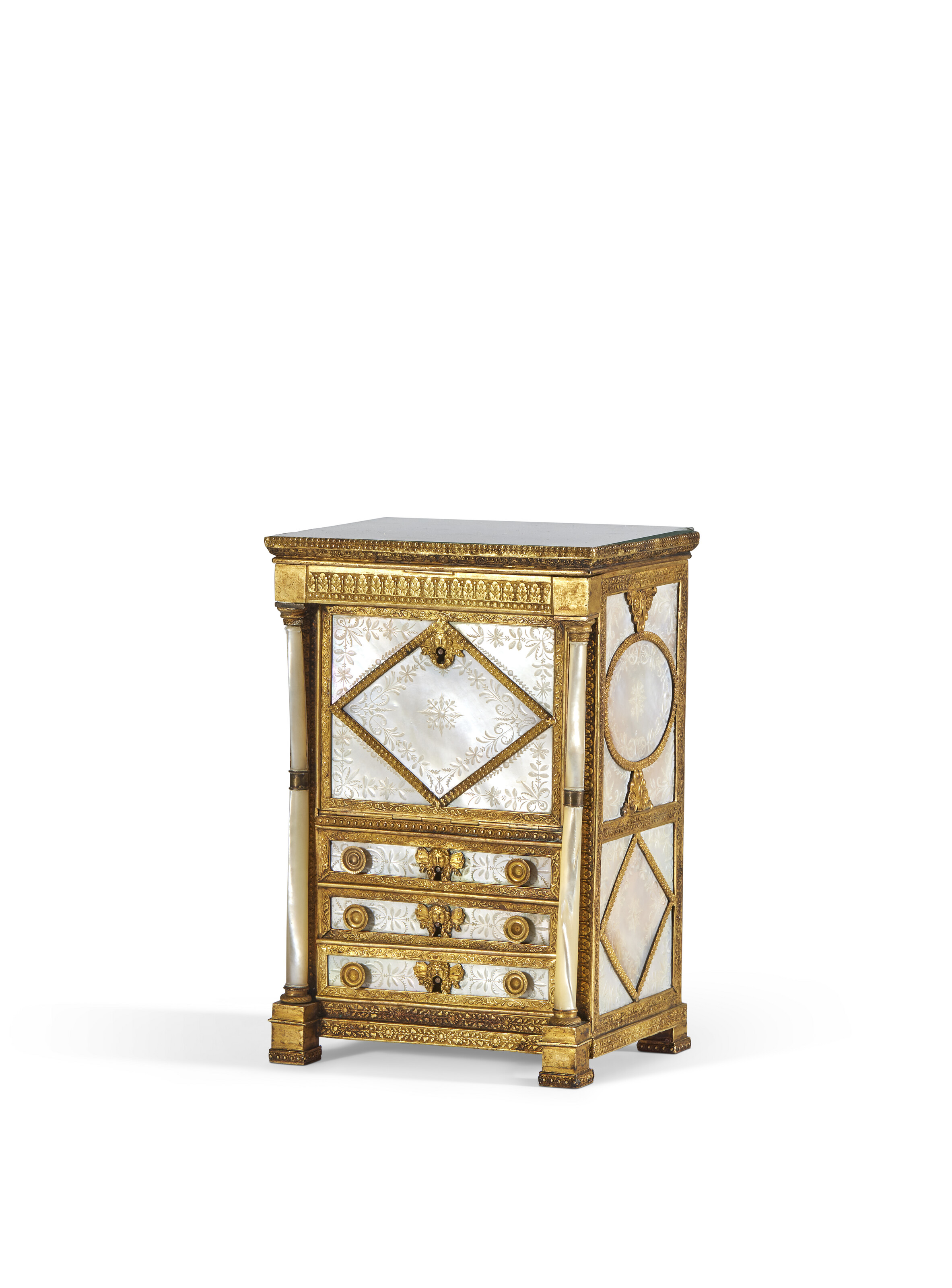 SECRÉTAIRE MINIATURE D'ÉPOQUE CHARLES X