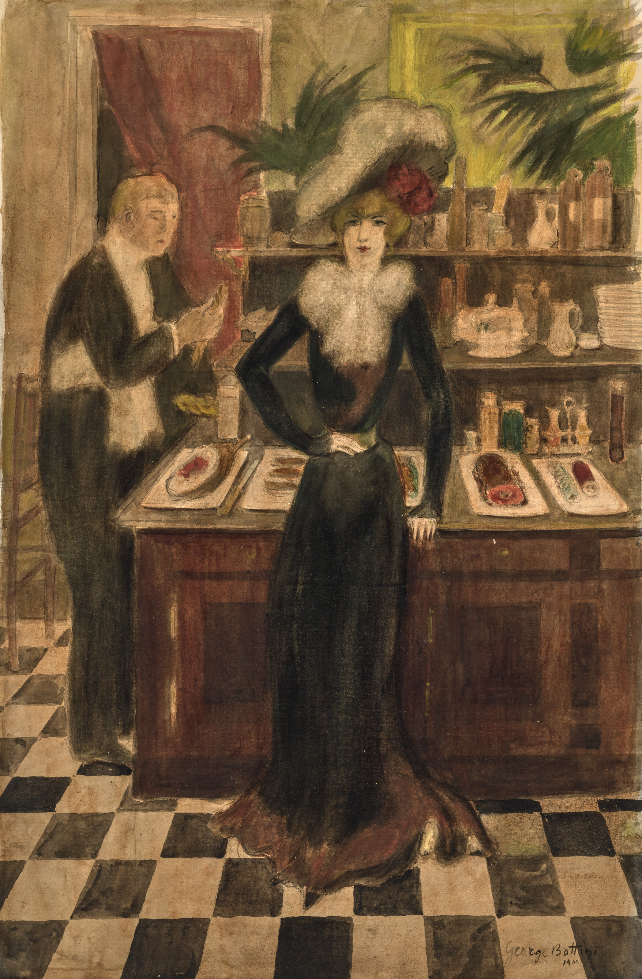 GEORGES ALFRED BOTTINI (PARIS 1874-1907 VILLEJUIF) image 2