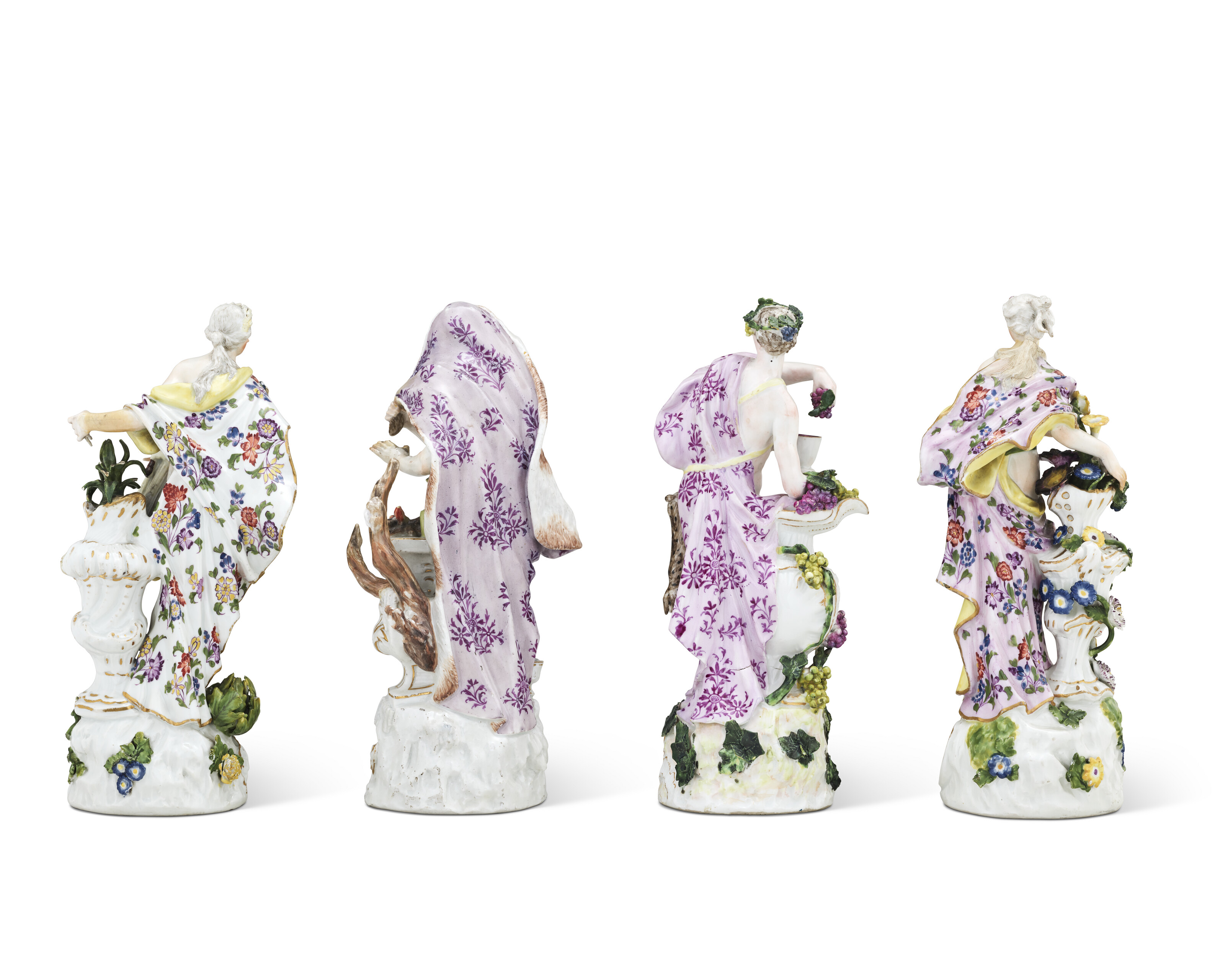 QUATRE STATUETTES EN PORCELAINE DE MEISSEN DU XVIIIE SIÈCLE image 4