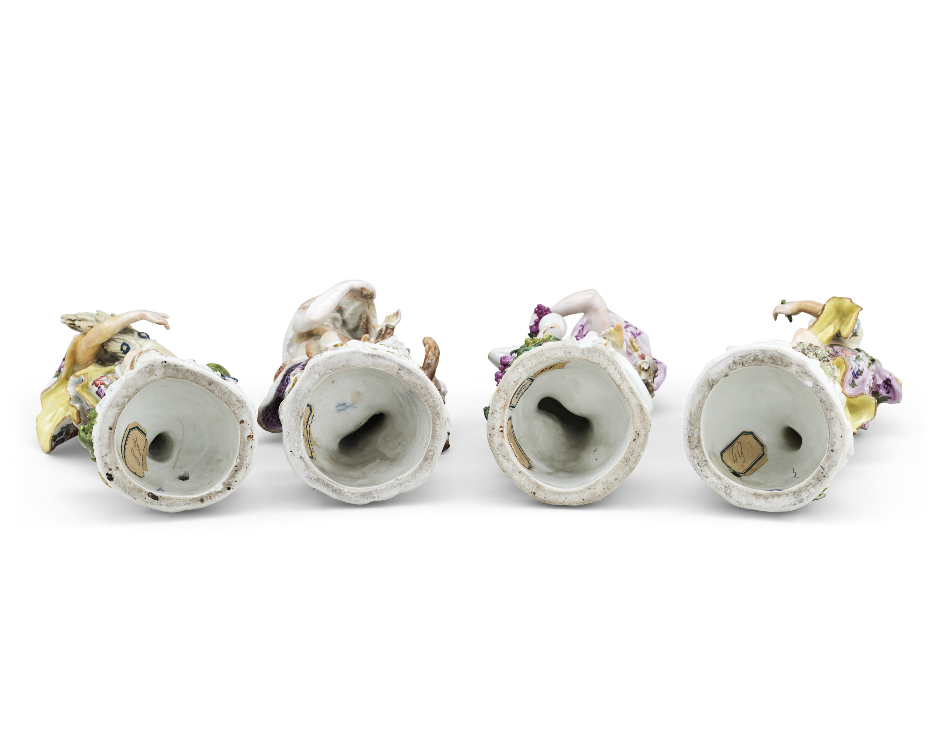 QUATRE STATUETTES EN PORCELAINE DE MEISSEN DU XVIIIE SIÈCLE image 5