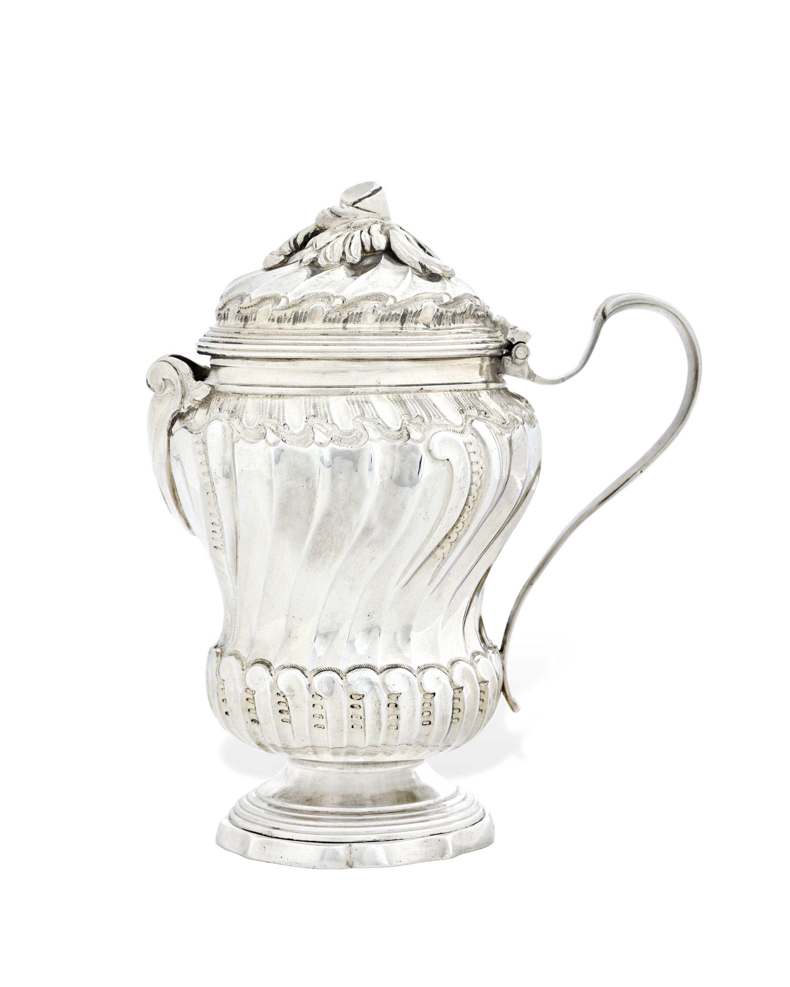 MOUTARDIER OU CRÉMIER EN ARGENT D'ÉPOQUE LOUIS XV image 2