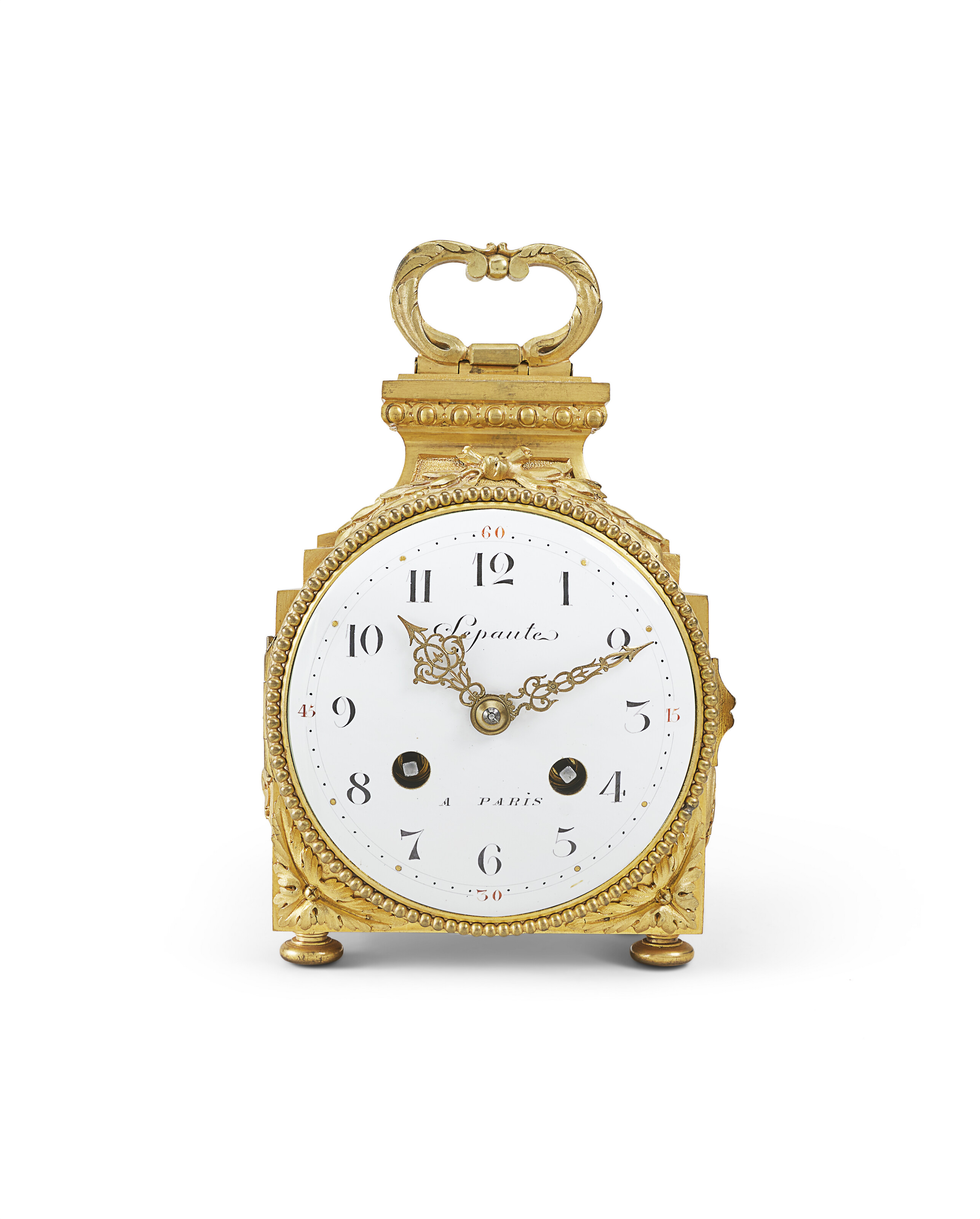 PENDULE D'OFFICIER DE STYLE LOUIS XVI