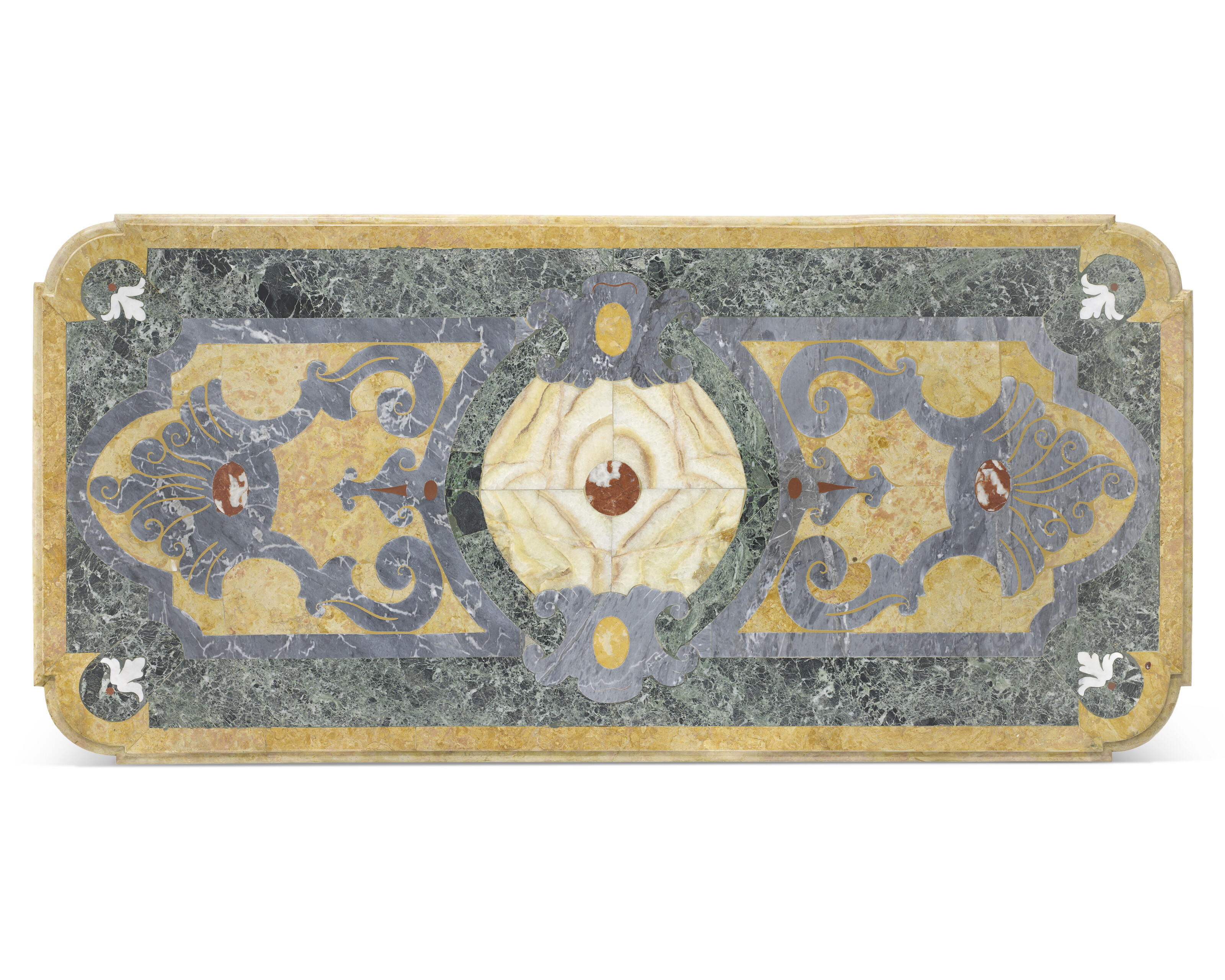 PLATEAU DE PIERRES DURES DU XXE SIÈCLE