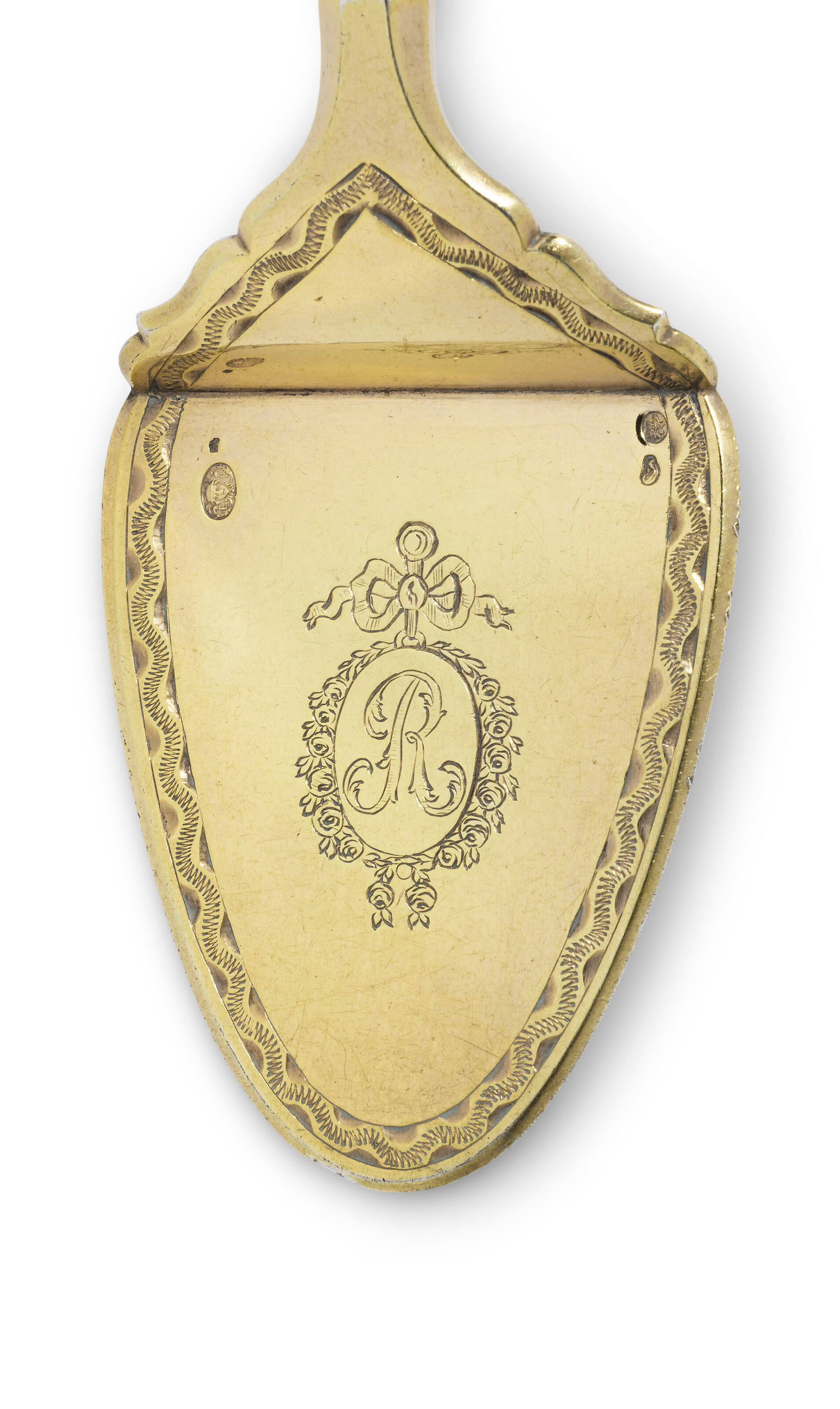 DEUX PELLES À BEURRE EN VERMEIL D'ÉPOQUE LOUIS XVI image 3