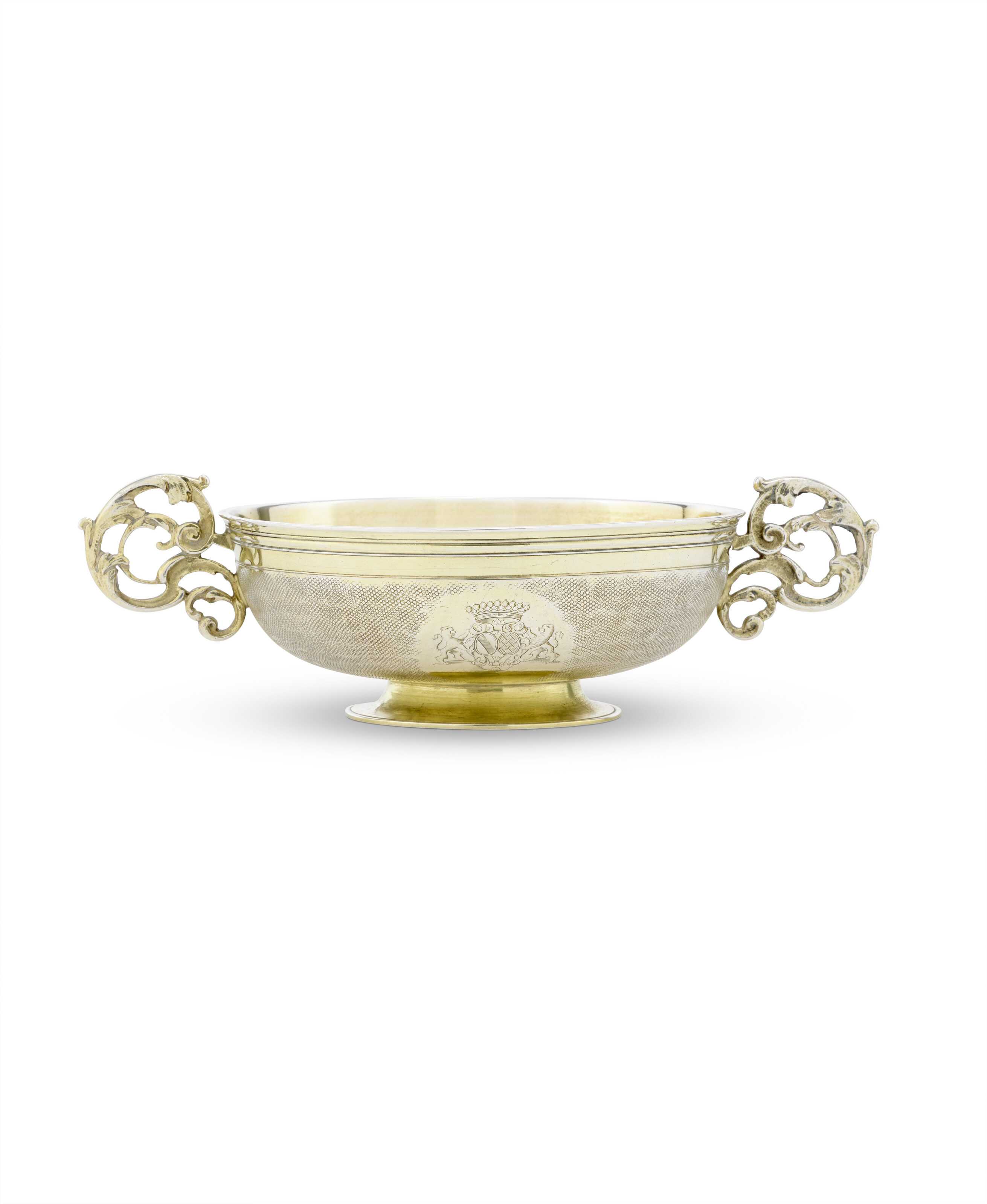 A Louis XIV silver-gilt two-handled bowl. Mark of Daniel Kaufman, Strasbourg, 1682-1725, offered in Les Stern: une famille de collectionneurs - the Online Sale until 12 December 2025 at Christie's Online