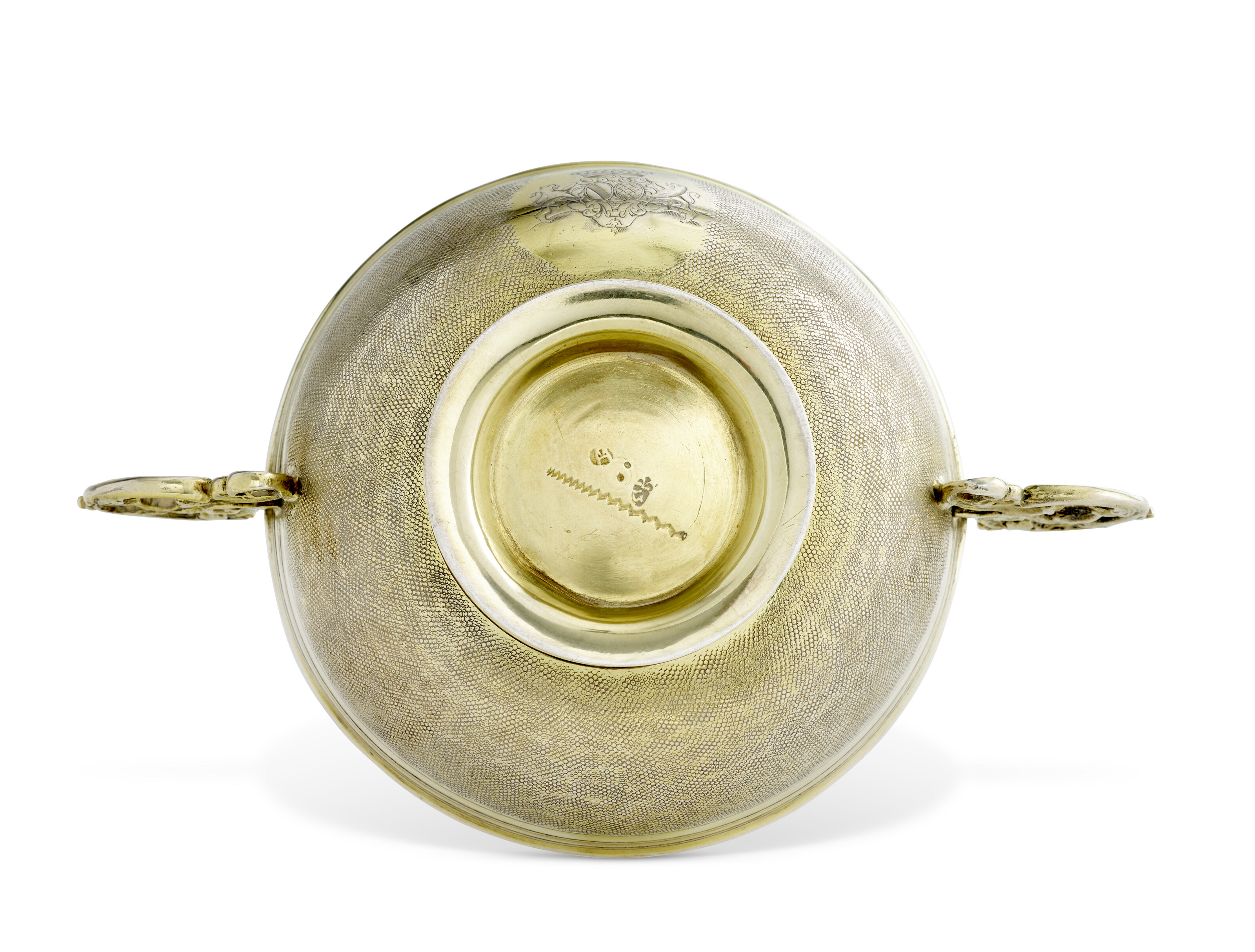 COUPE À DEUX ANSES EN VERMEIL D'ÉPOQUE LOUIS XIV image 3