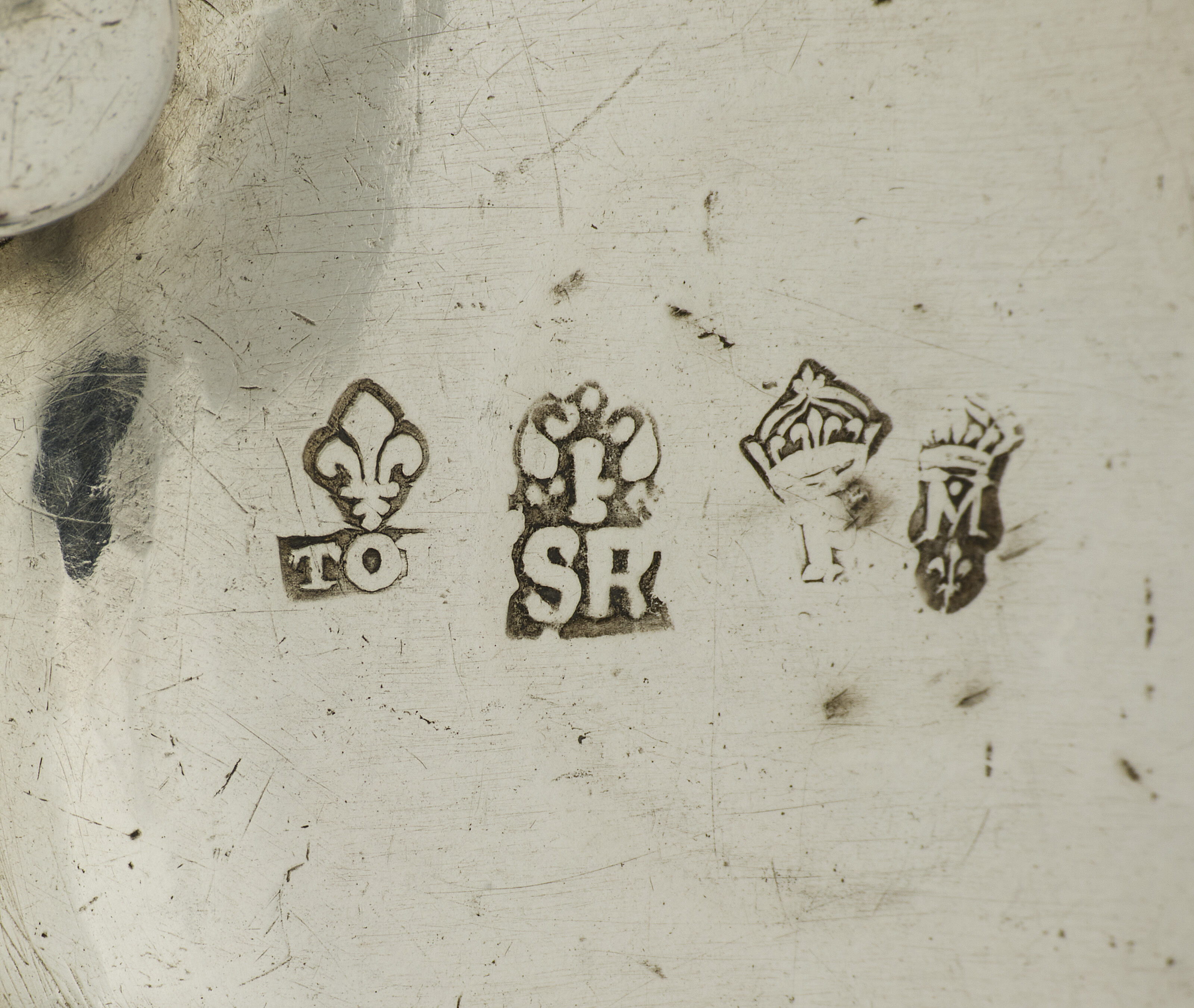 FLAMBEAU D'ÉVÊQUE EN ARGENT D'ÉPOQUE LOUIS XIV image 2