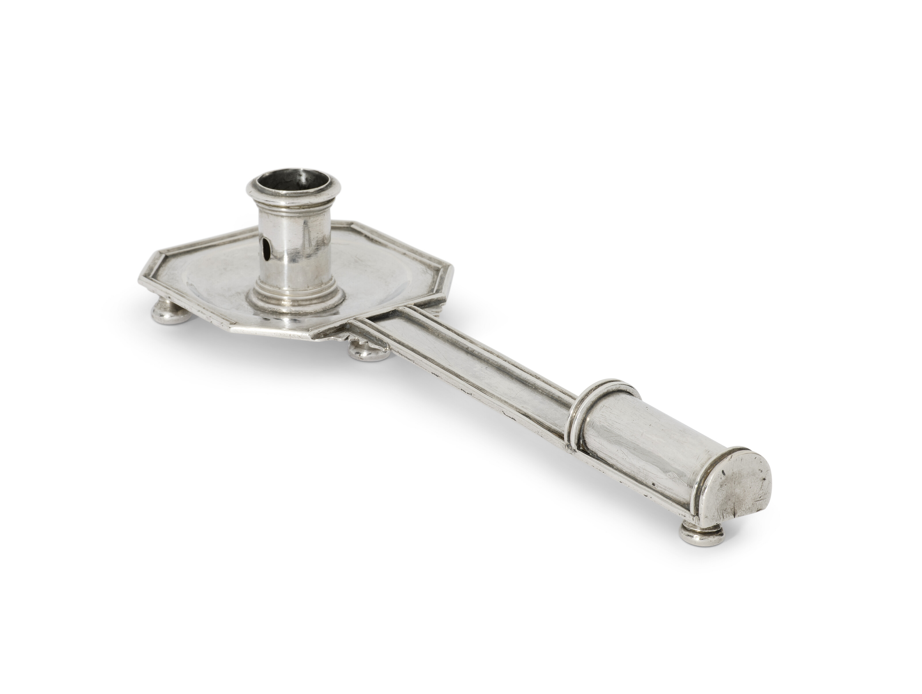 FLAMBEAU D'ÉVÊQUE EN ARGENT D'ÉPOQUE LOUIS XIV image 3