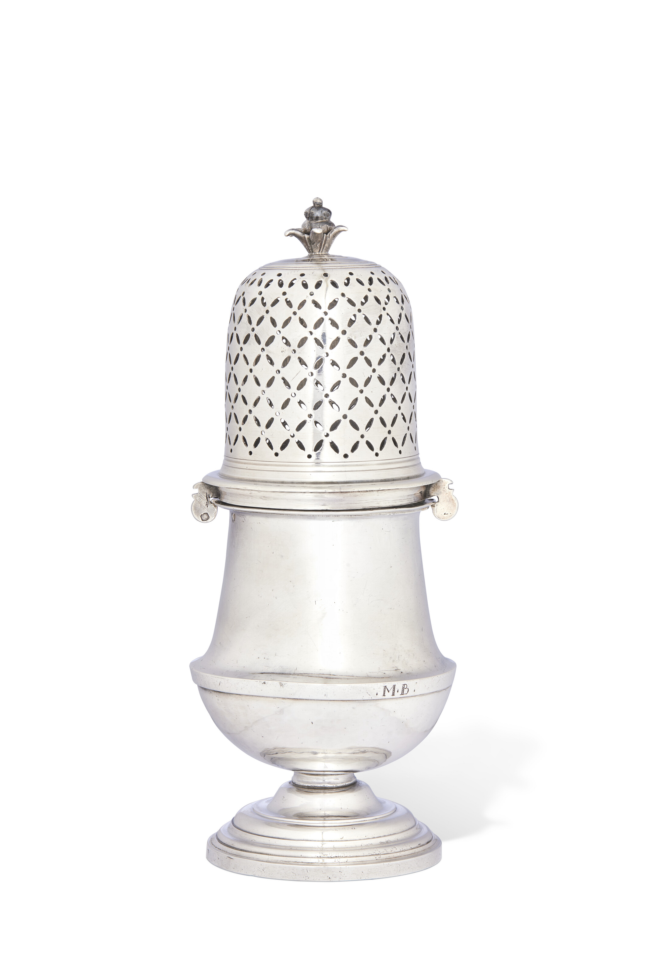 SAUPOUDROIR À SUCRE EN ARGENT D'ÉPOQUE LOUIS XIV image 4