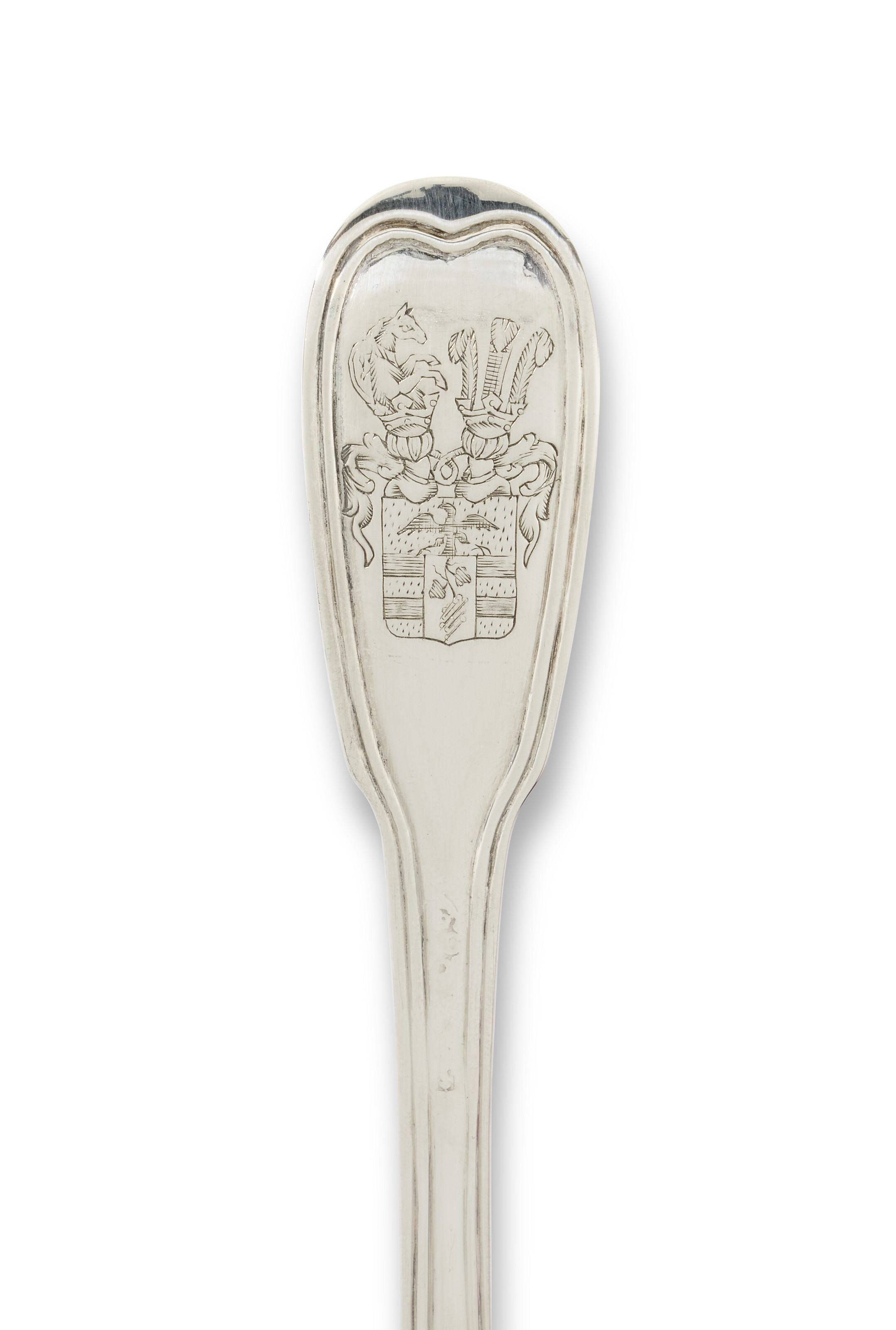 PAIRE DE CUILLÈRES À SAUPOUDRER EN ARGENT D'ÉPOQUE LOUIS XV image 2